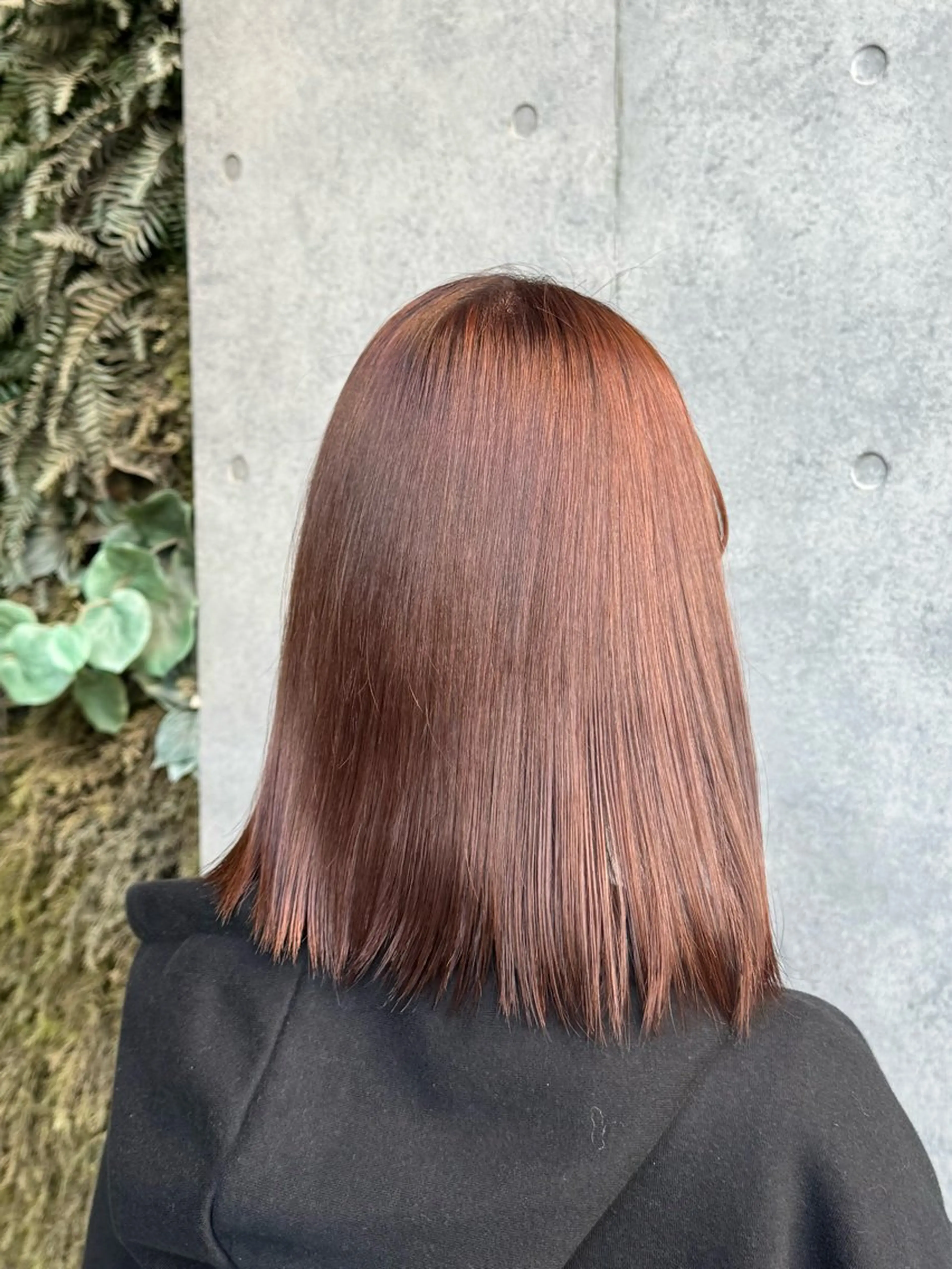 ミディアム ヘアカラー 艶髪/ボブ/ レイヤー/まい🪽のヘアスタイル