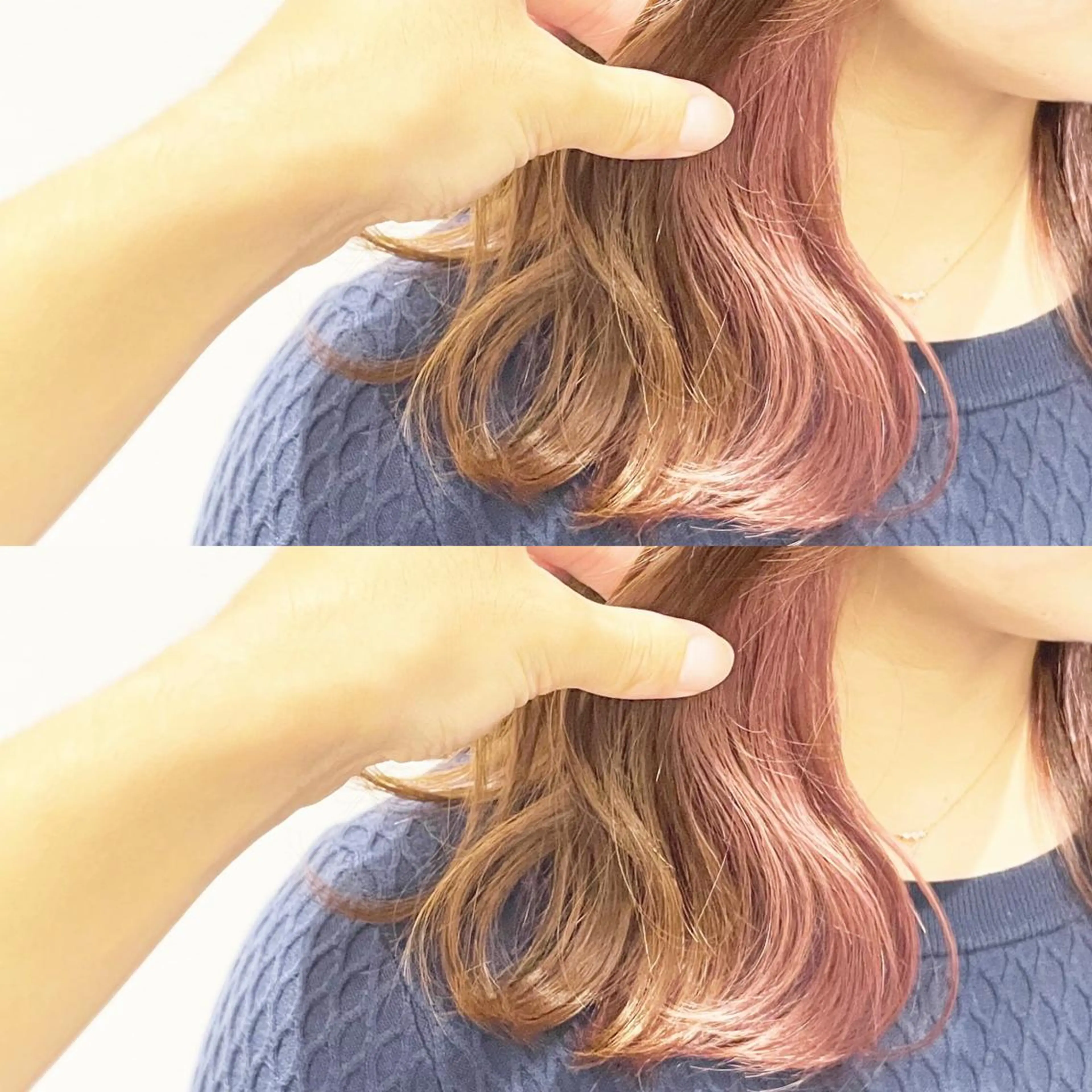 セミロング カラー イヤリングカラー インナーカラー ピンクカラー 🦋韓国系指名No1 店長/圓山 祐也🦋のヘアスタイル