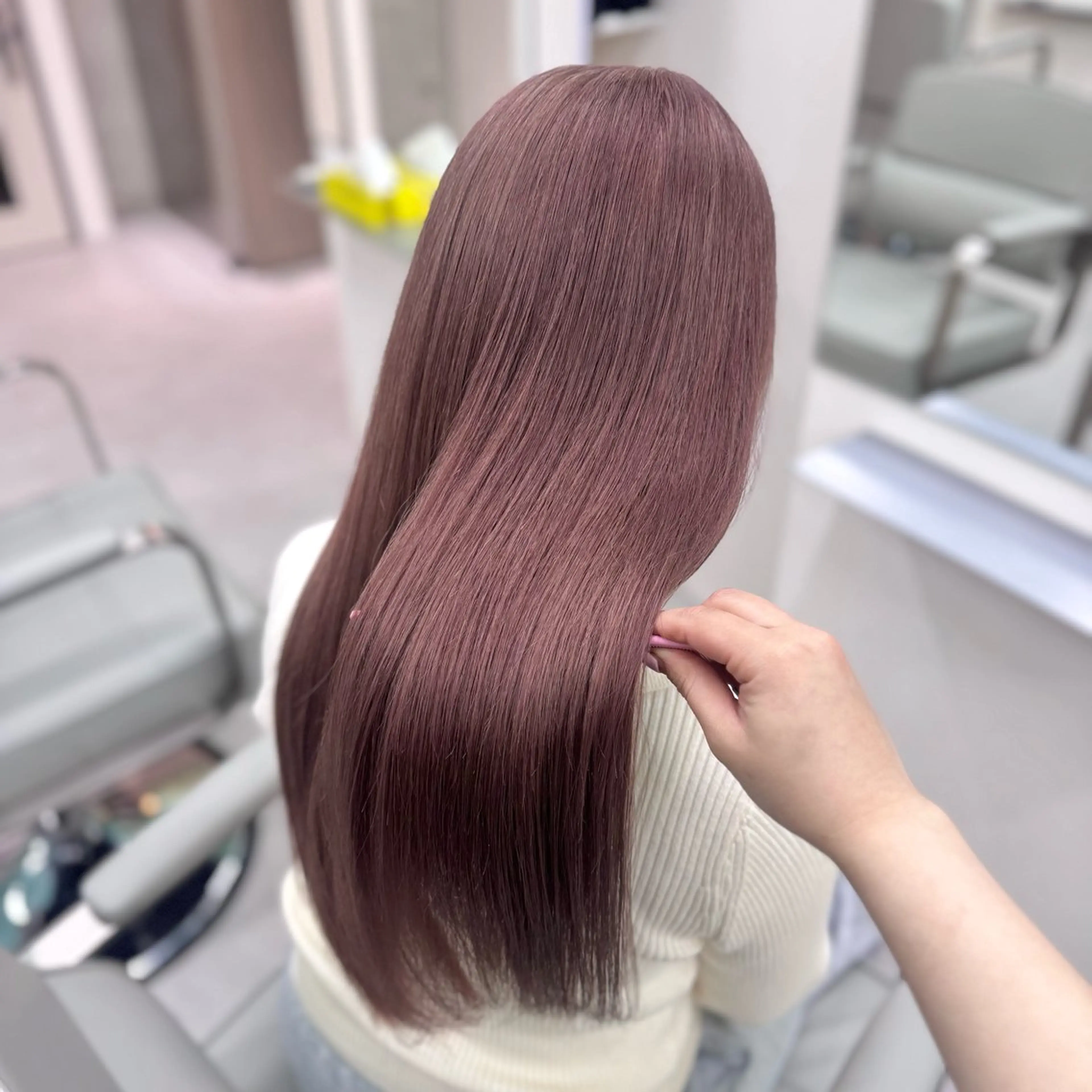 ロング ヘアカラー トリートメント ハイトーン/ブリーチ 栄/Sayakaのヘアスタイル