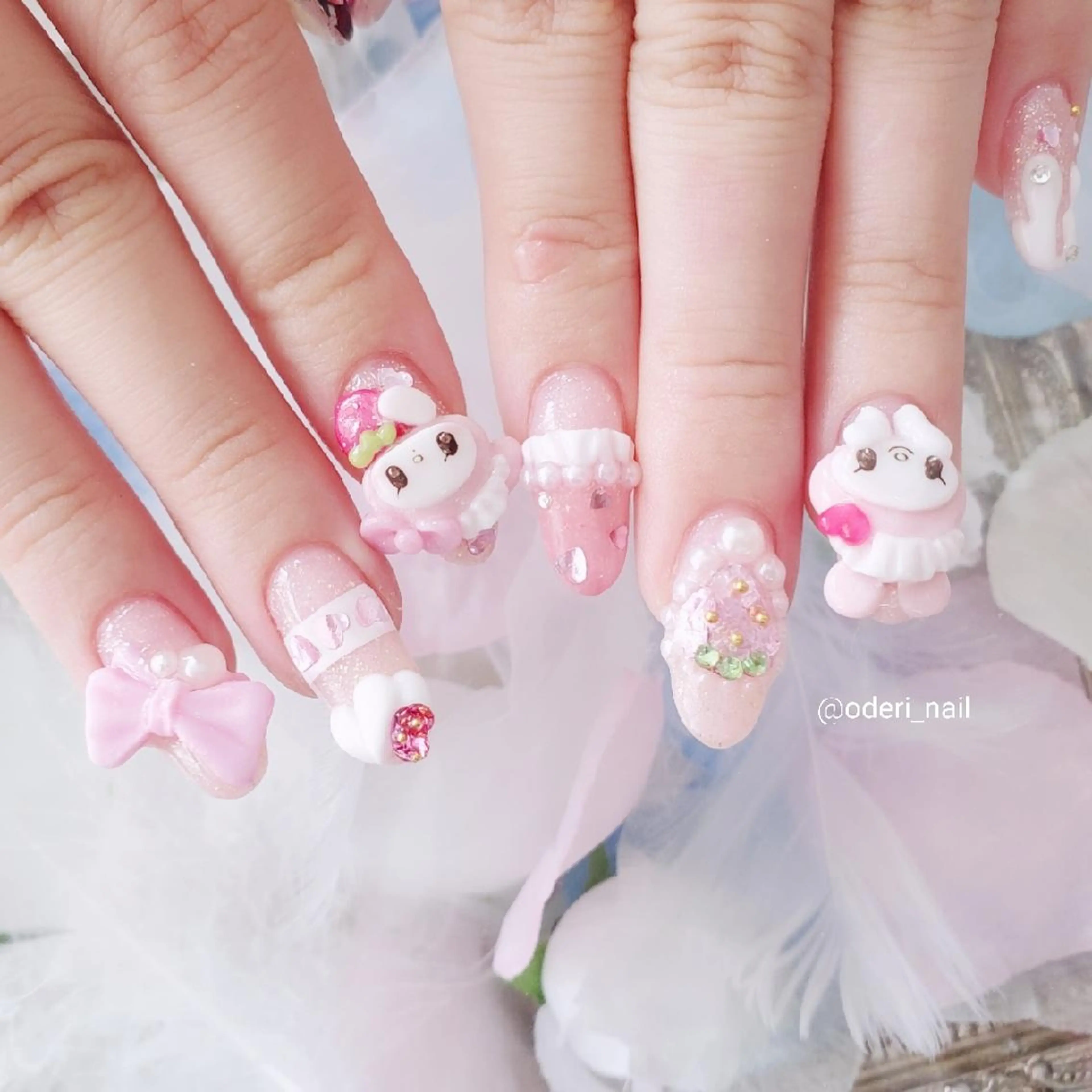 ネイル アートネイル ジェルネイル おで@ oderi_nailのネイルデザイン