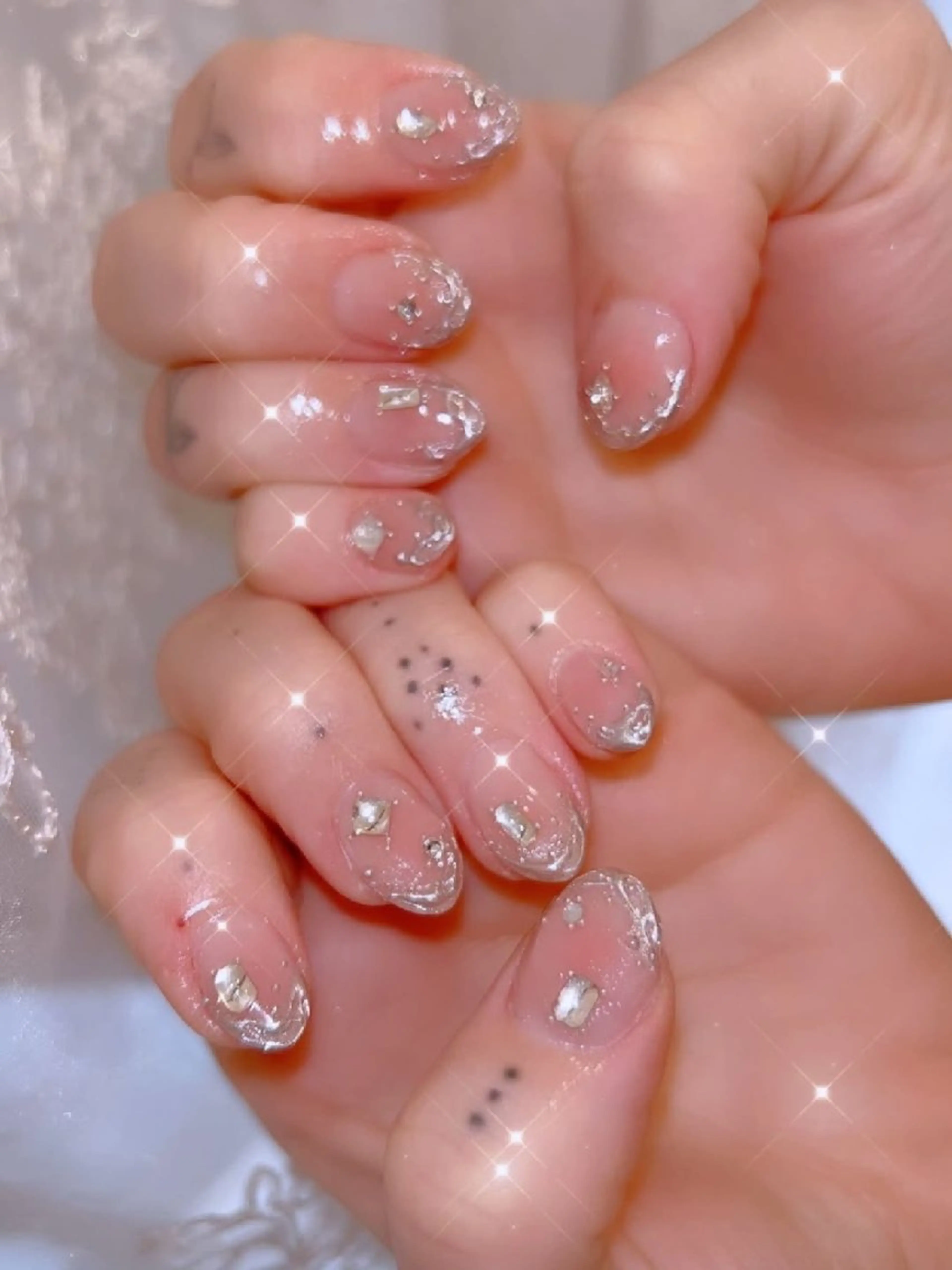 ネイル 長さ出し ジェルネイル 韓国ネイル マグネットネイル ニュアンスネイル ハンドネイル I LOVE ME NAIL.。.:*♡のネイルデザイン