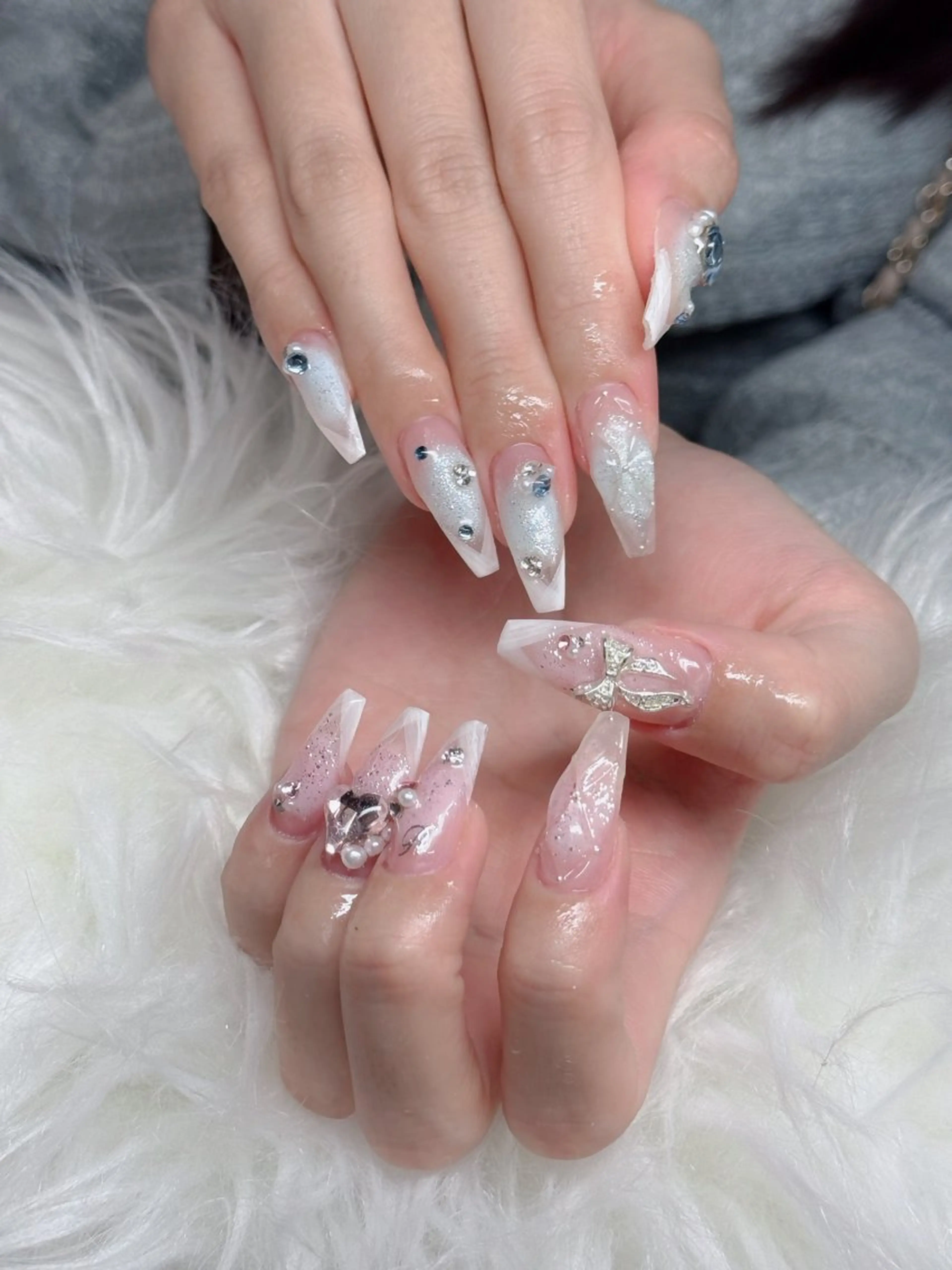 ネイル アートネイル フレンチネイル ジェルネイル 韓国ネイル マグネットネイル ハンドネイル Lenie Nailsのネイルデザイン