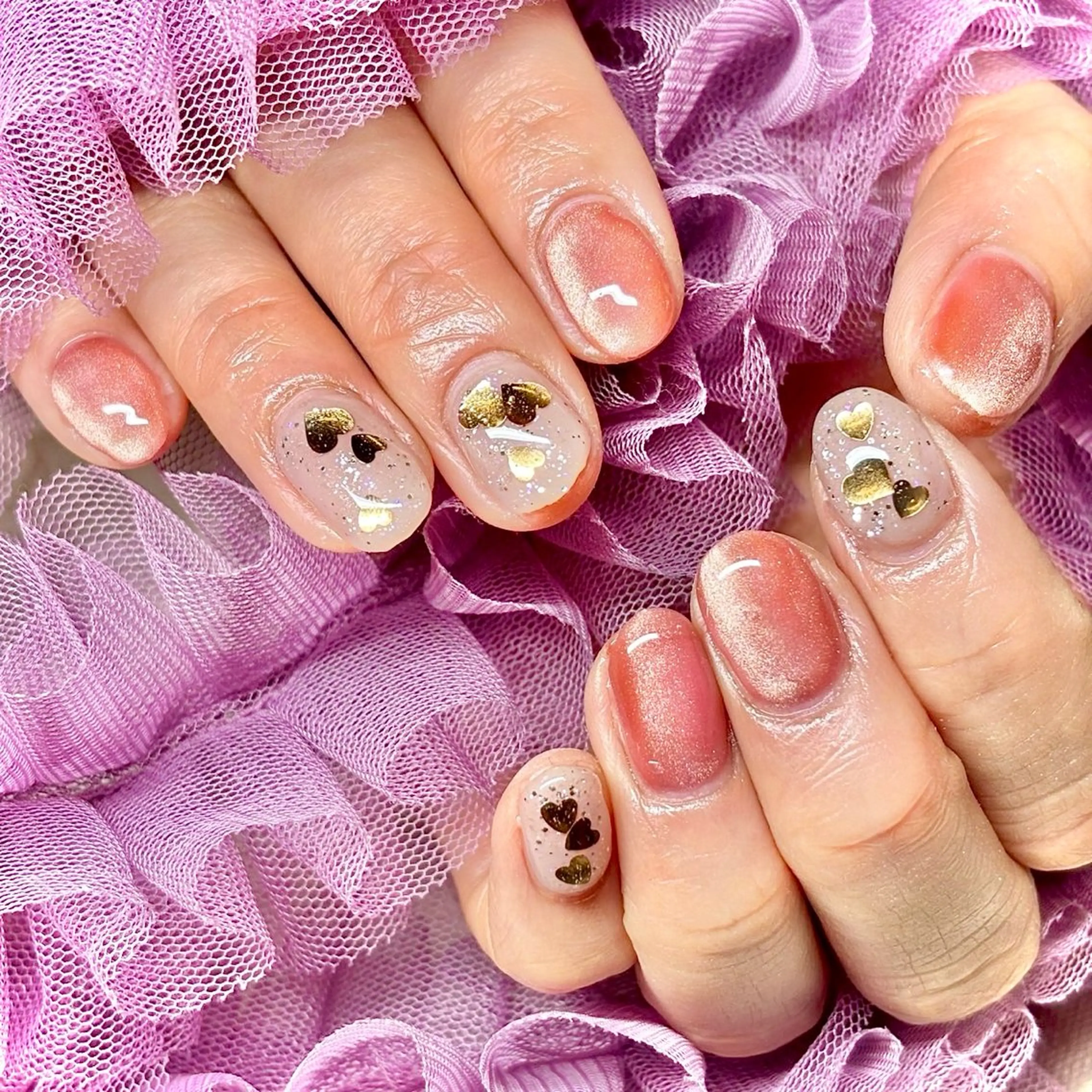 ネイル マグネットネイル 冬ネイル miminon 自宅ネイルサロンのネイルデザイン