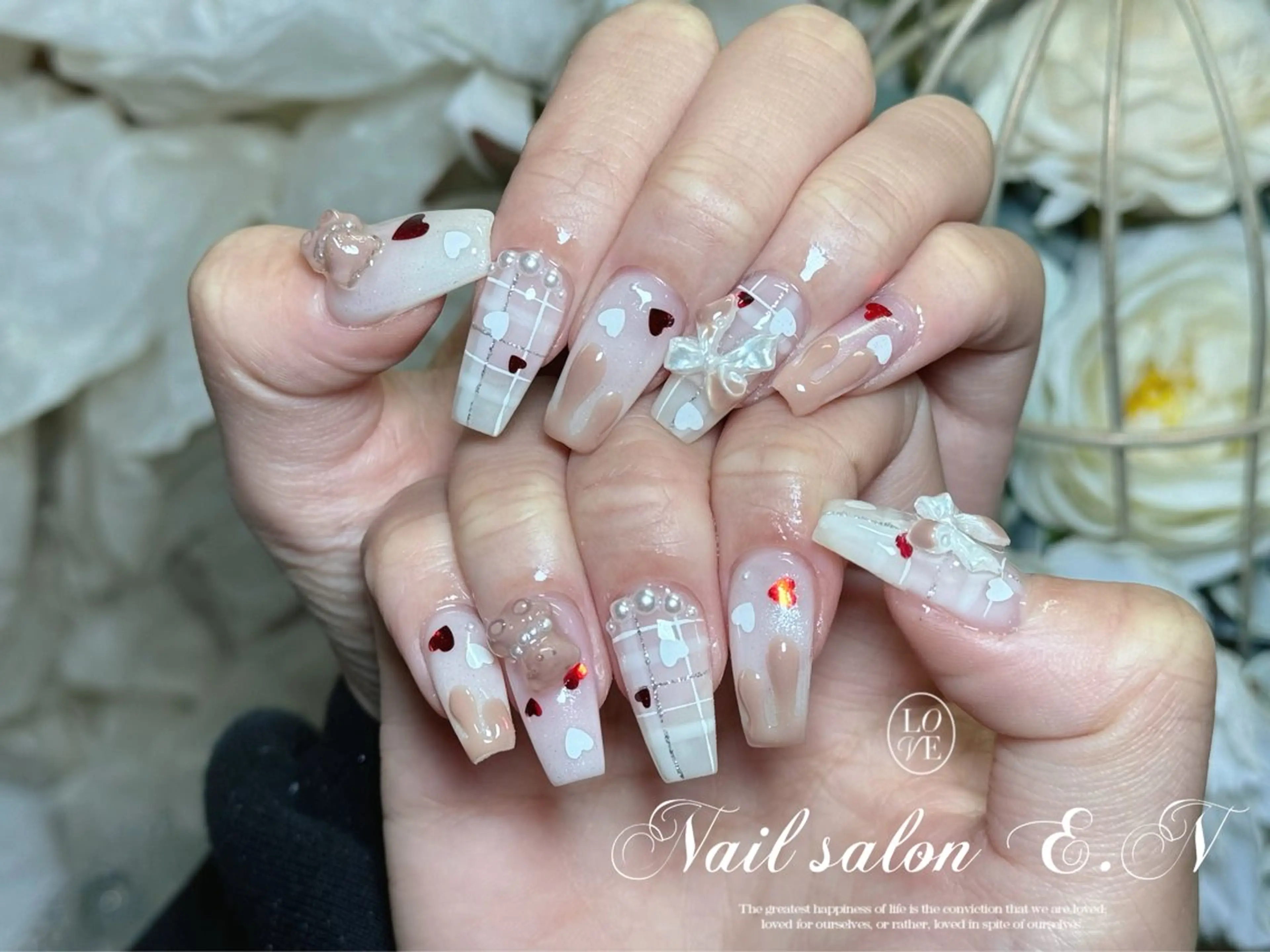 【ジェルオフ無料】持ち込みデザインやり放題 9500円【HAND】の写真