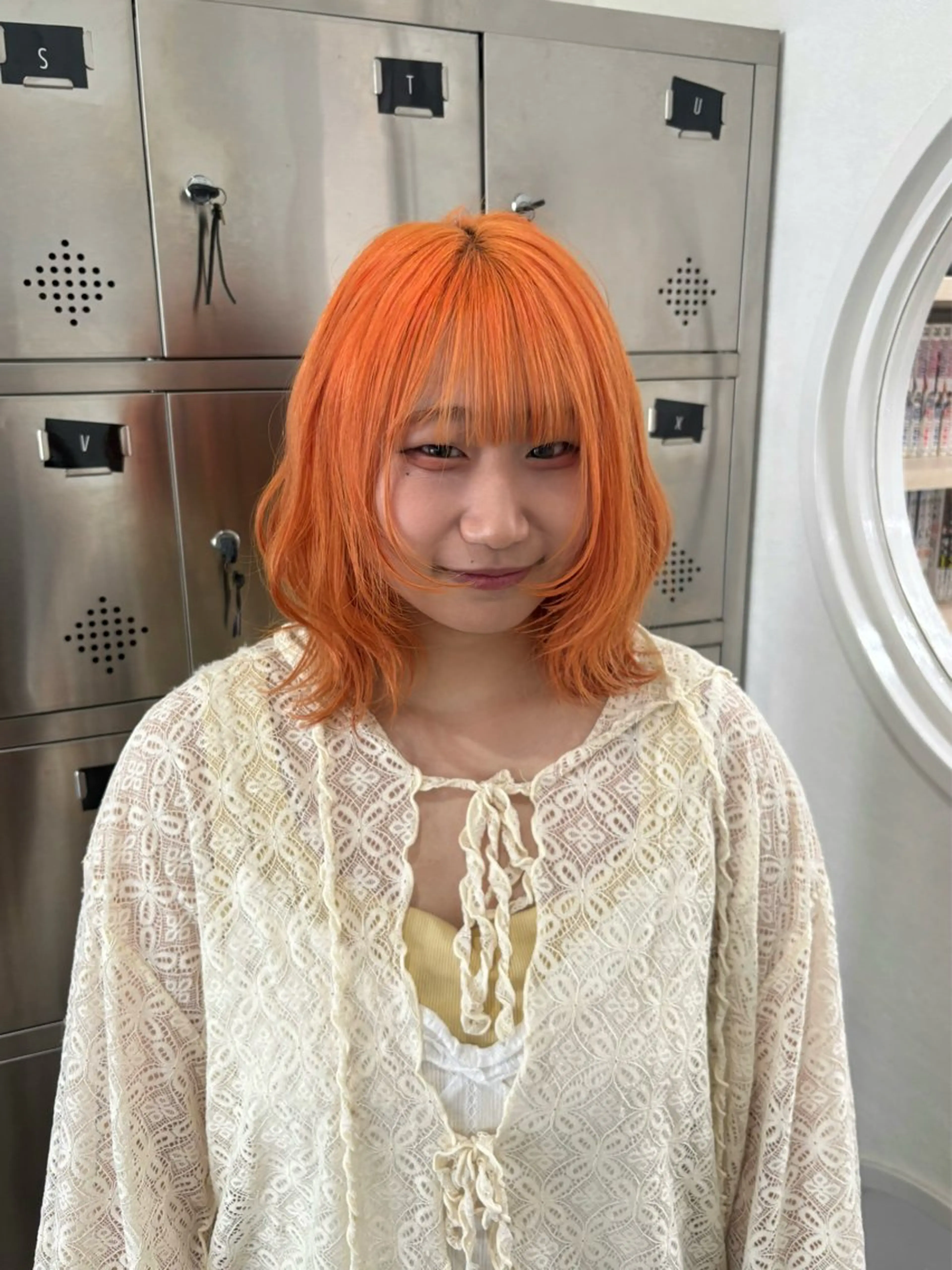 カラー ブリーチ 抜け感ヘア໒꒱ブリー チ໒꒱chihanaのヘアスタイル