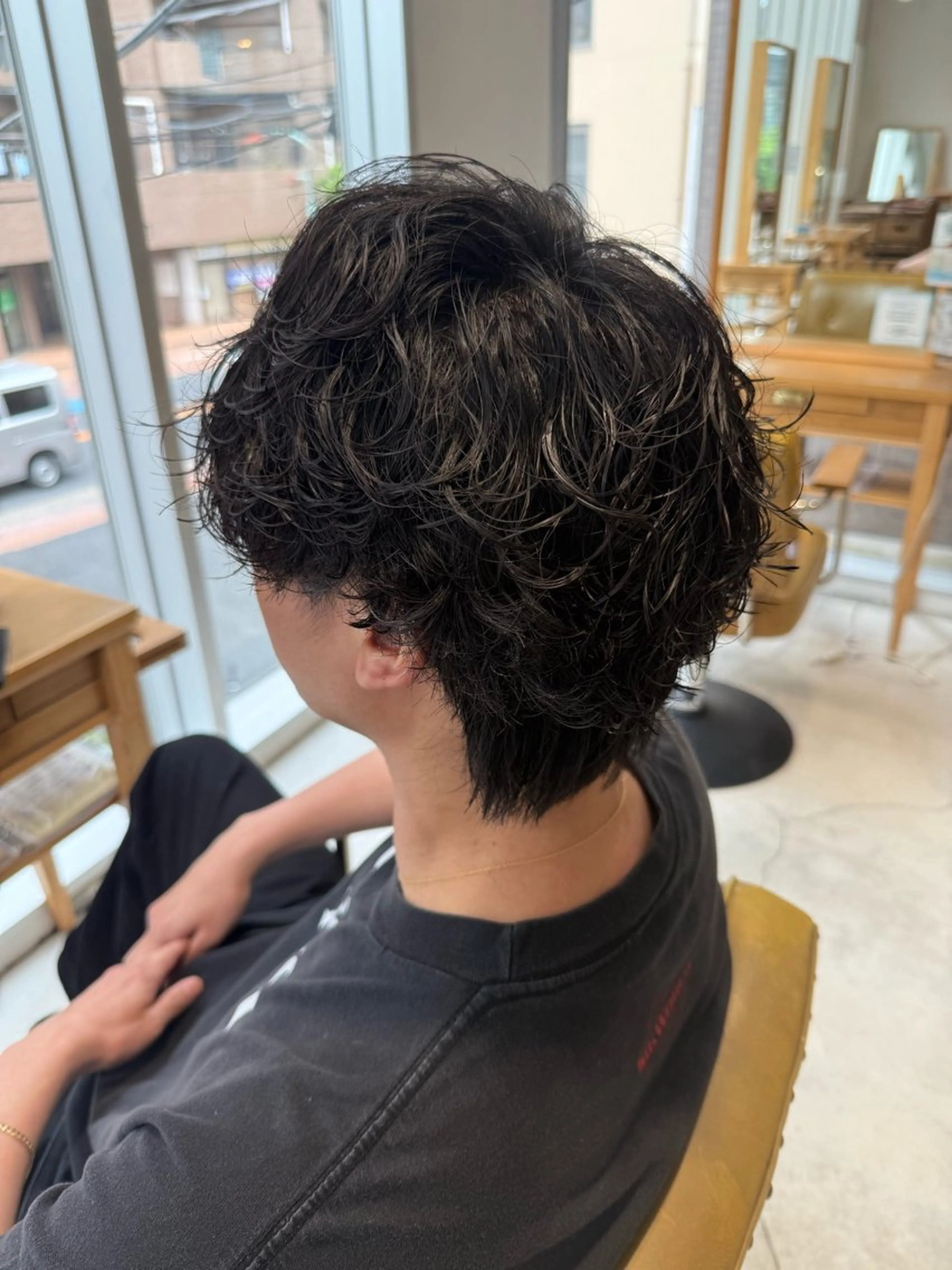 パーマ メンズ 鈴木弥月/大人ボブ× 透明感カラーのヘアスタイル