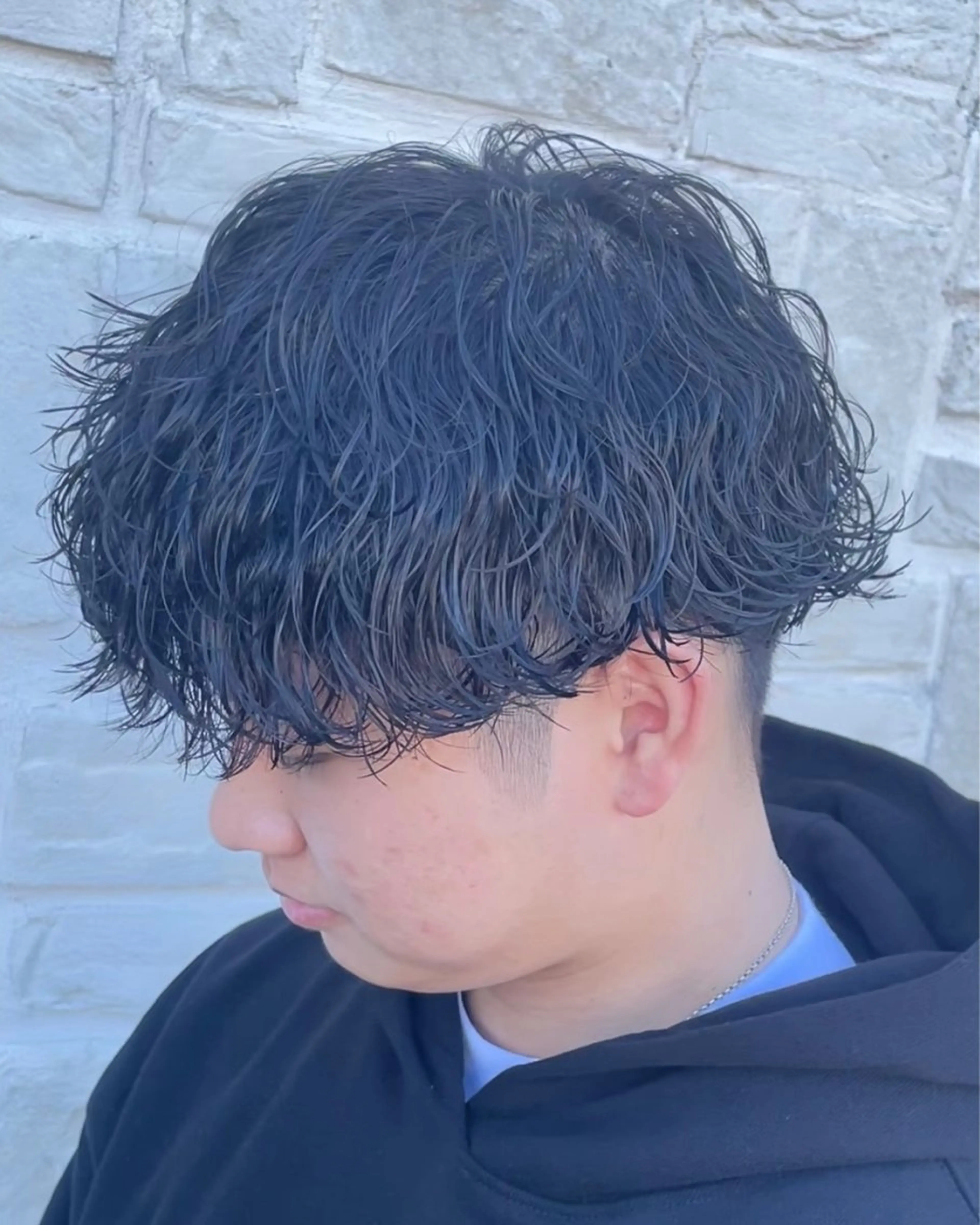 パーマ メンズ メンズパーマ 波巻きパーマ アタ ムのヘアスタイル