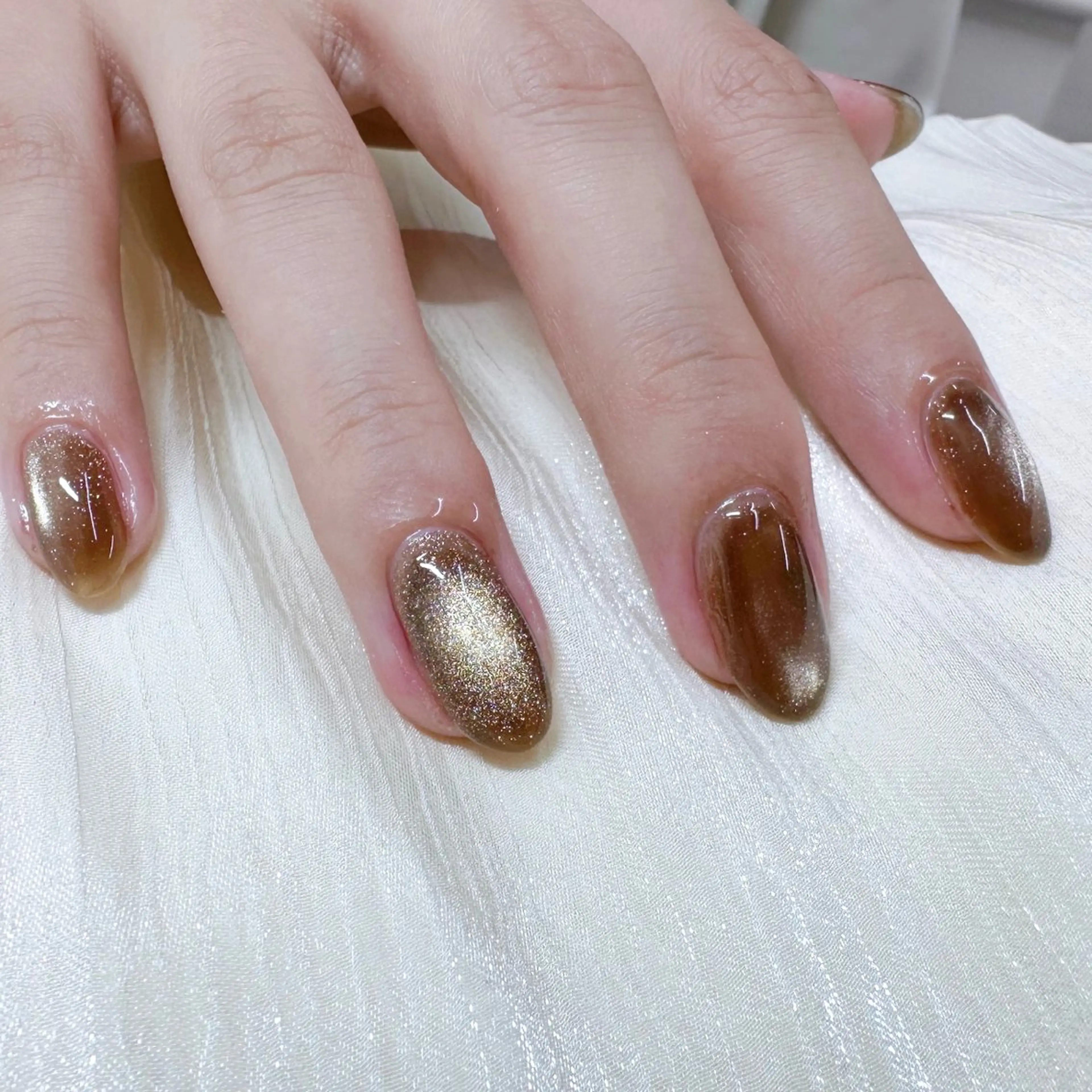 ネイル マグネットネイル オフィスネイル シンプルネイル ハンドネイル Salon GEM(ジェム)のネイルデザイン