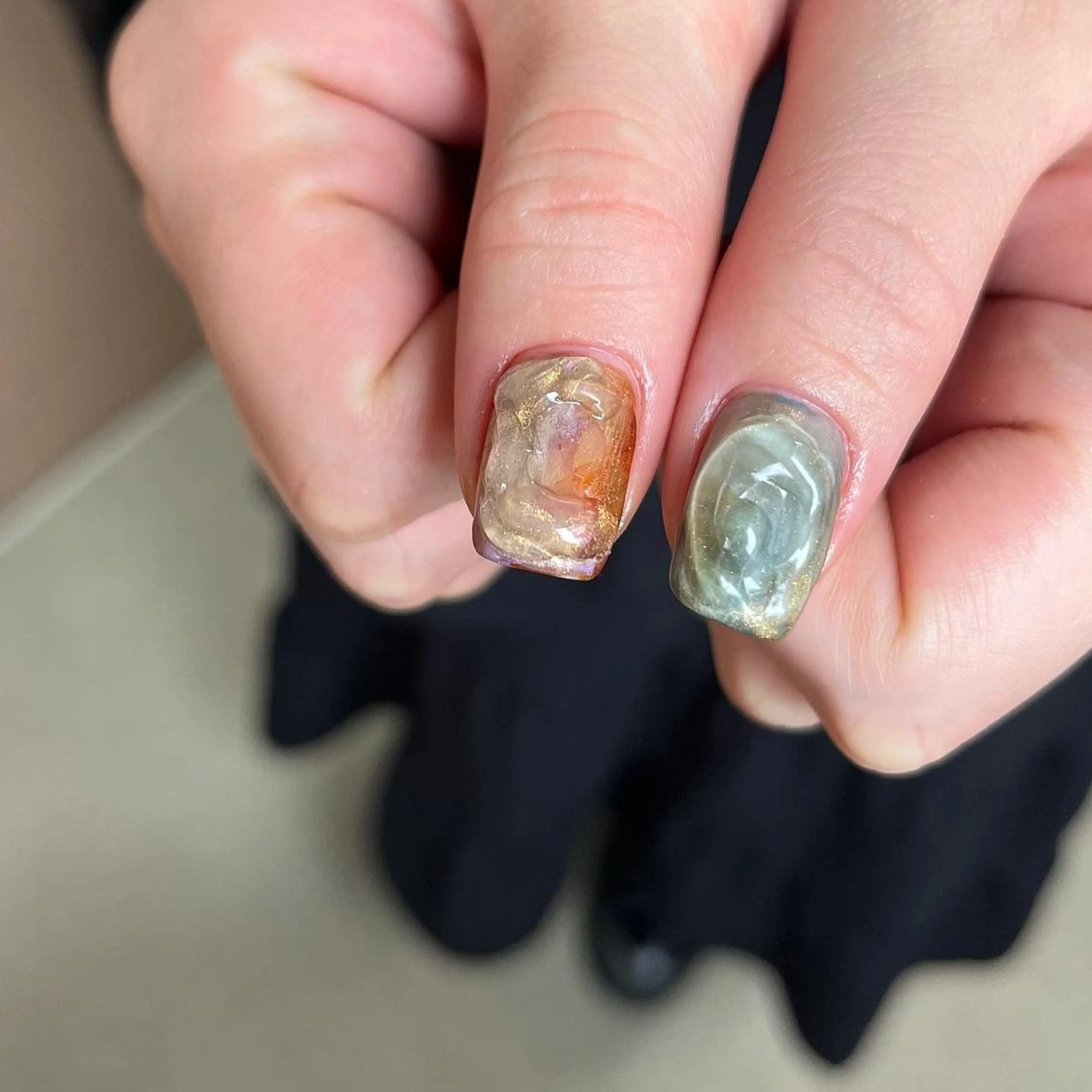 ネイル ニュアンスネイル ハンドネイル nail salon O (en)所属・vegh. nail／阿波座のネイルデザイン