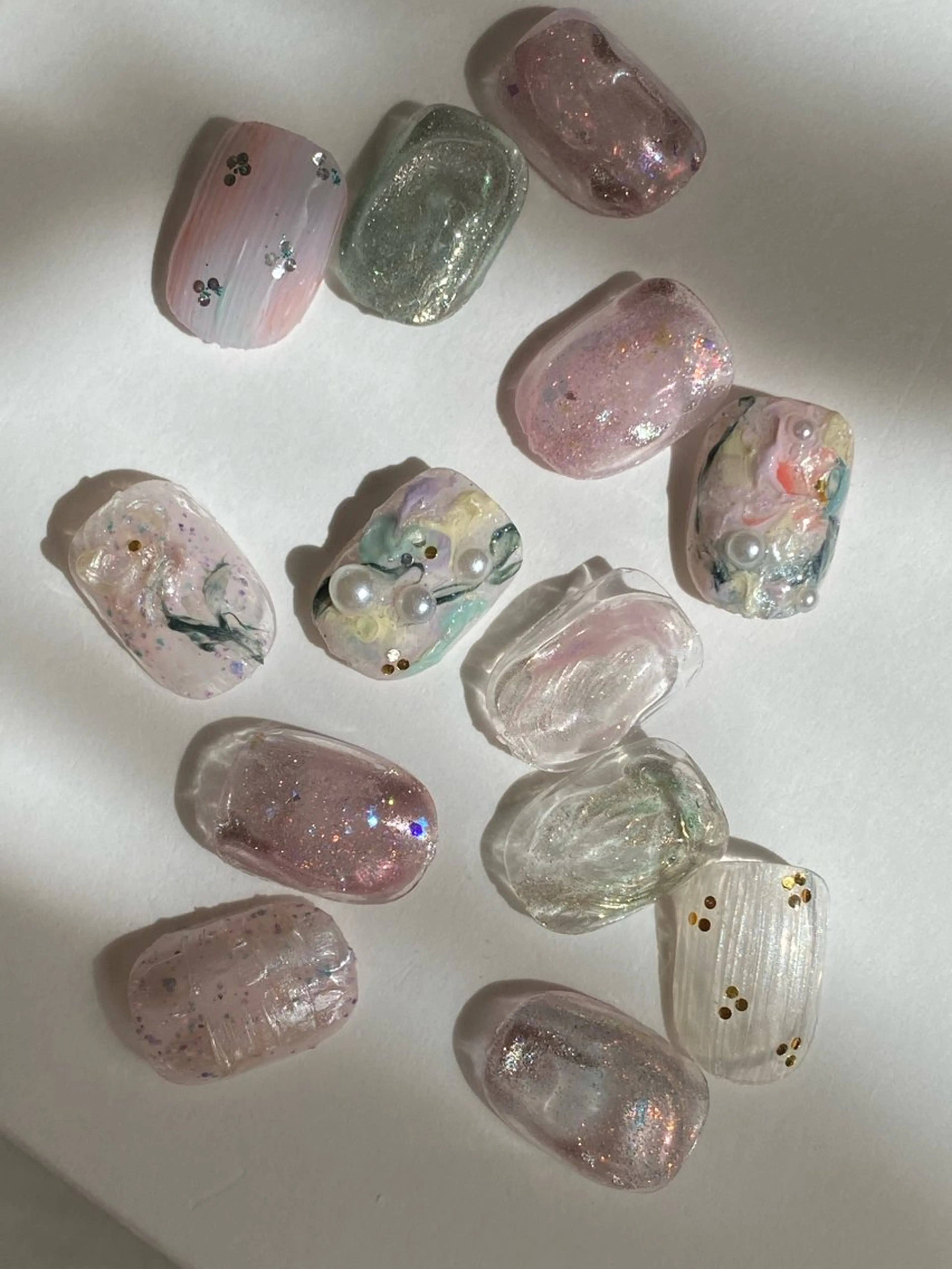 ネイル ジェルネイル マグネットネイル 持ち込み ニュアンスネイル ワンカラーネイル ハンドネイル 草加ニュアンスネイル 🌚hersのネイルデザイン