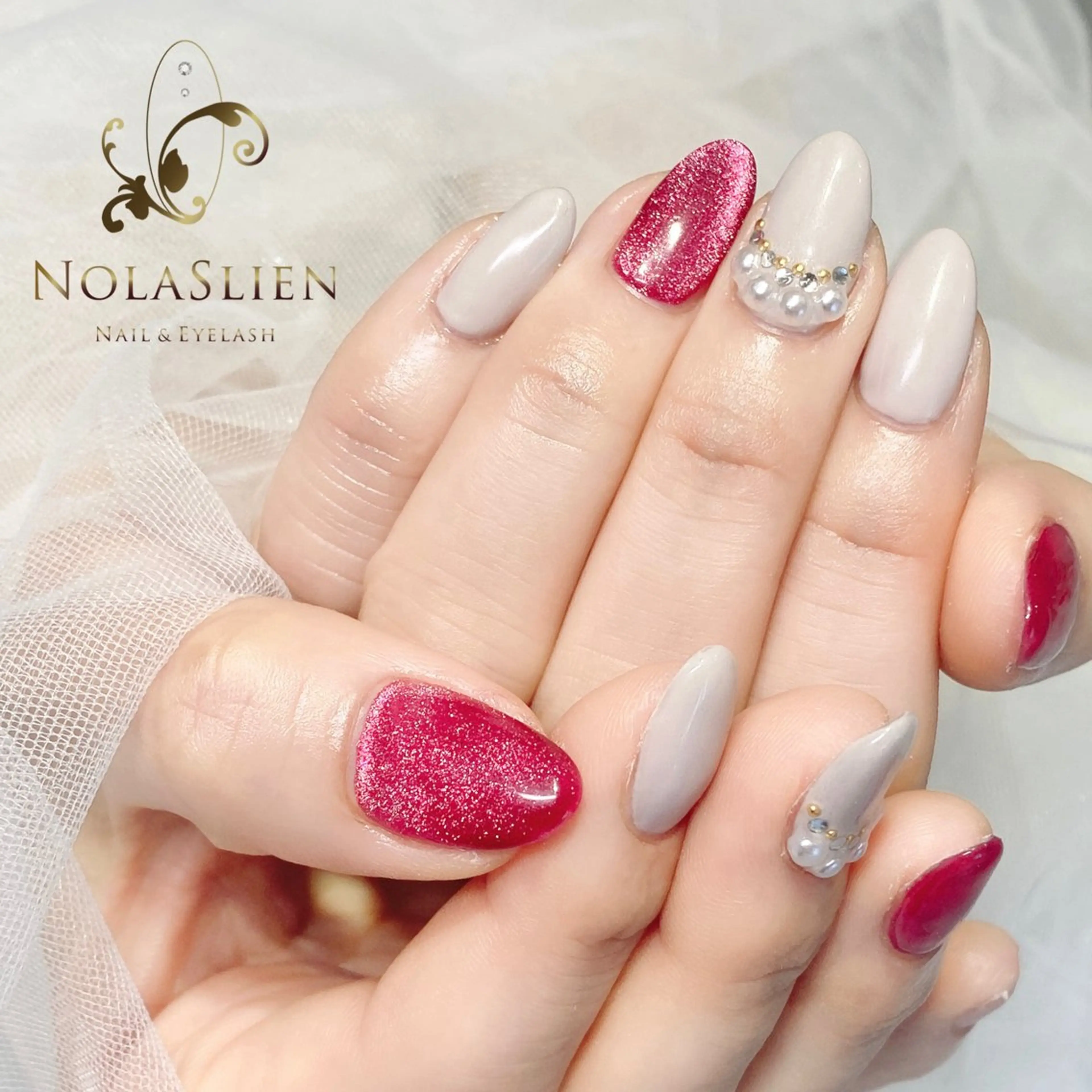 【定額ロイヤルコース】パラジェル デザインネイル 9,800円（アート4本）の写真