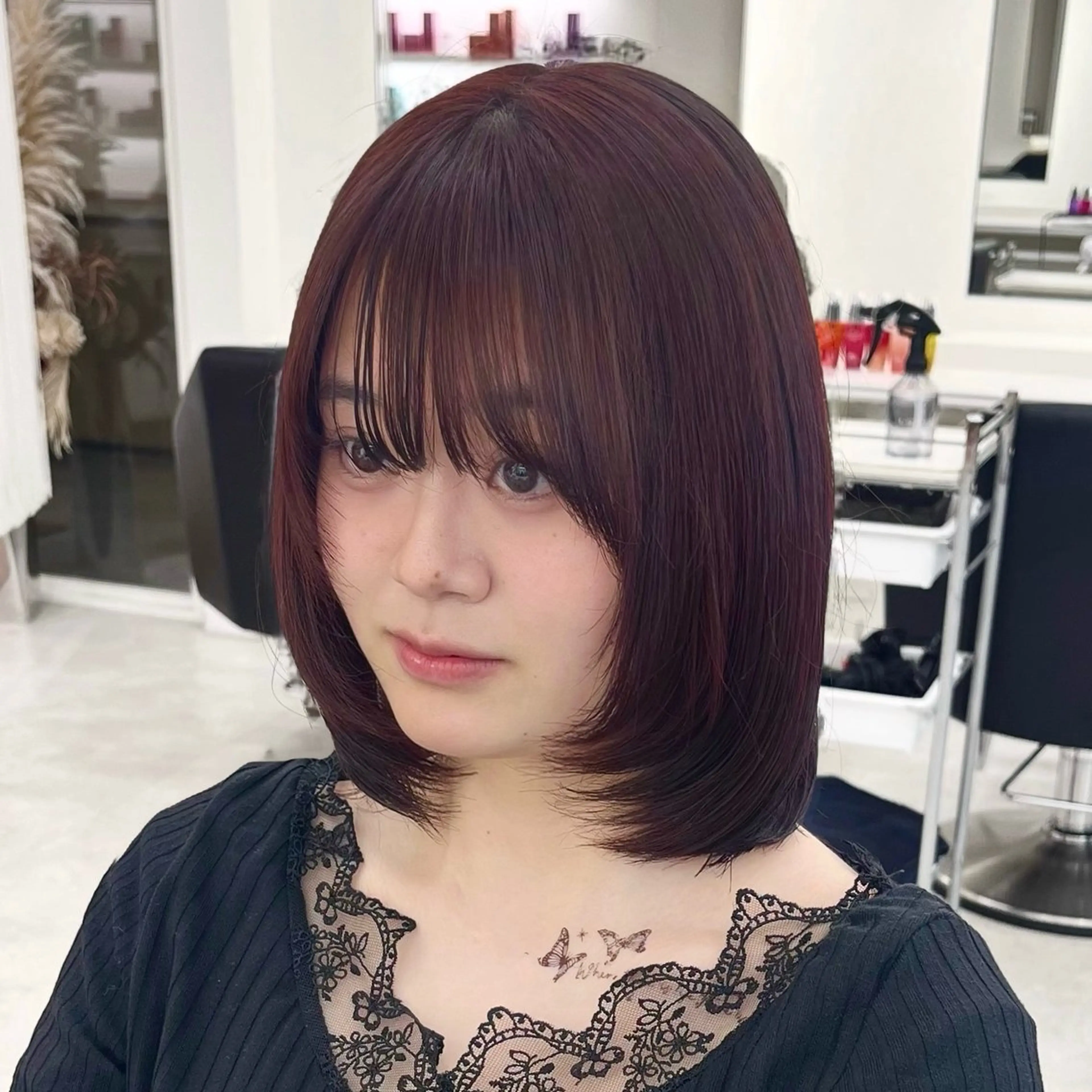 ミディアム カラー ヘアカラー Parve Mix 森 美遥🇰🇷🩶のヘアスタイル