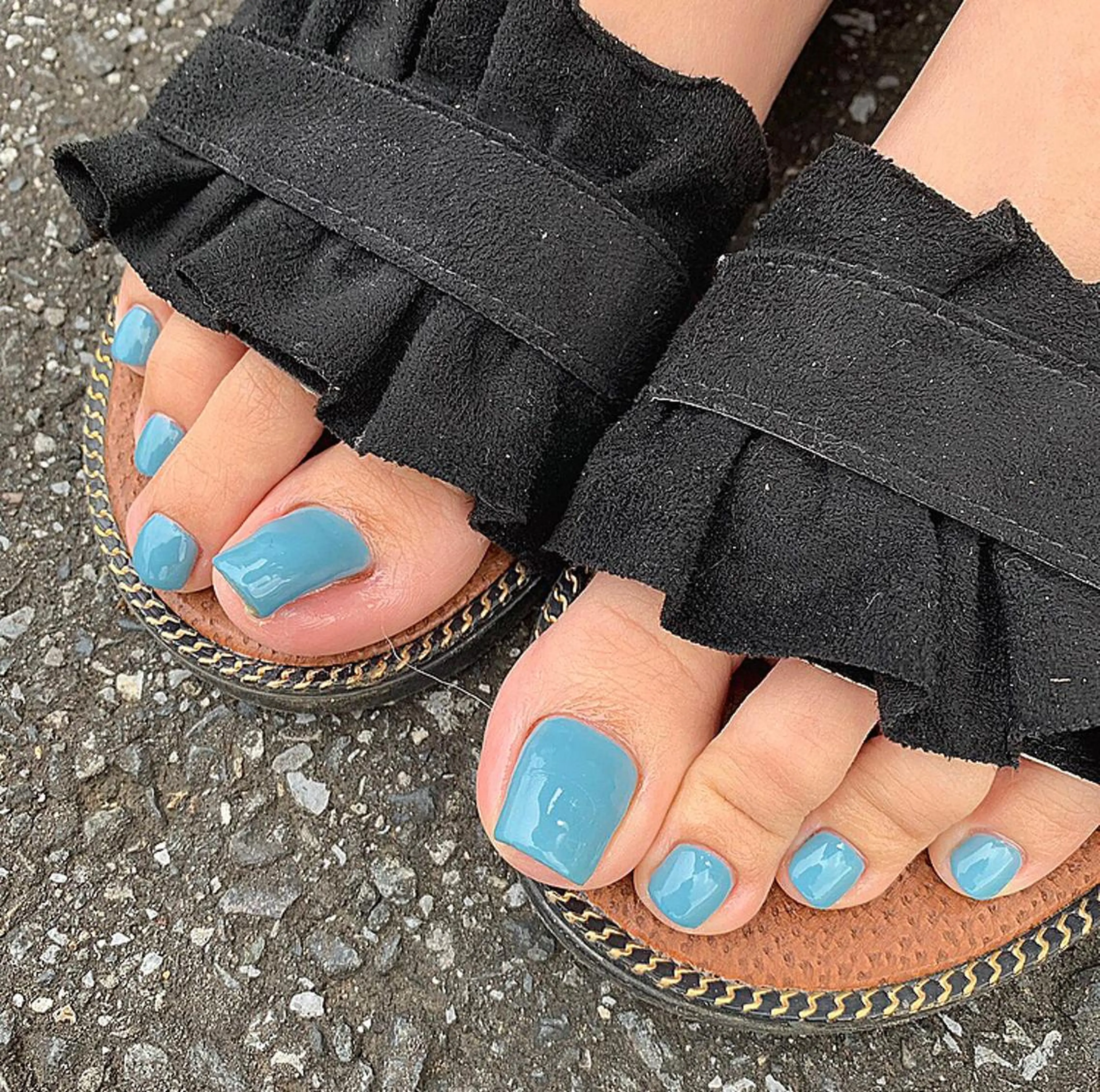 ネイル ブルー 夏ネイル 椎葉 麻里矢のネイルデザイン