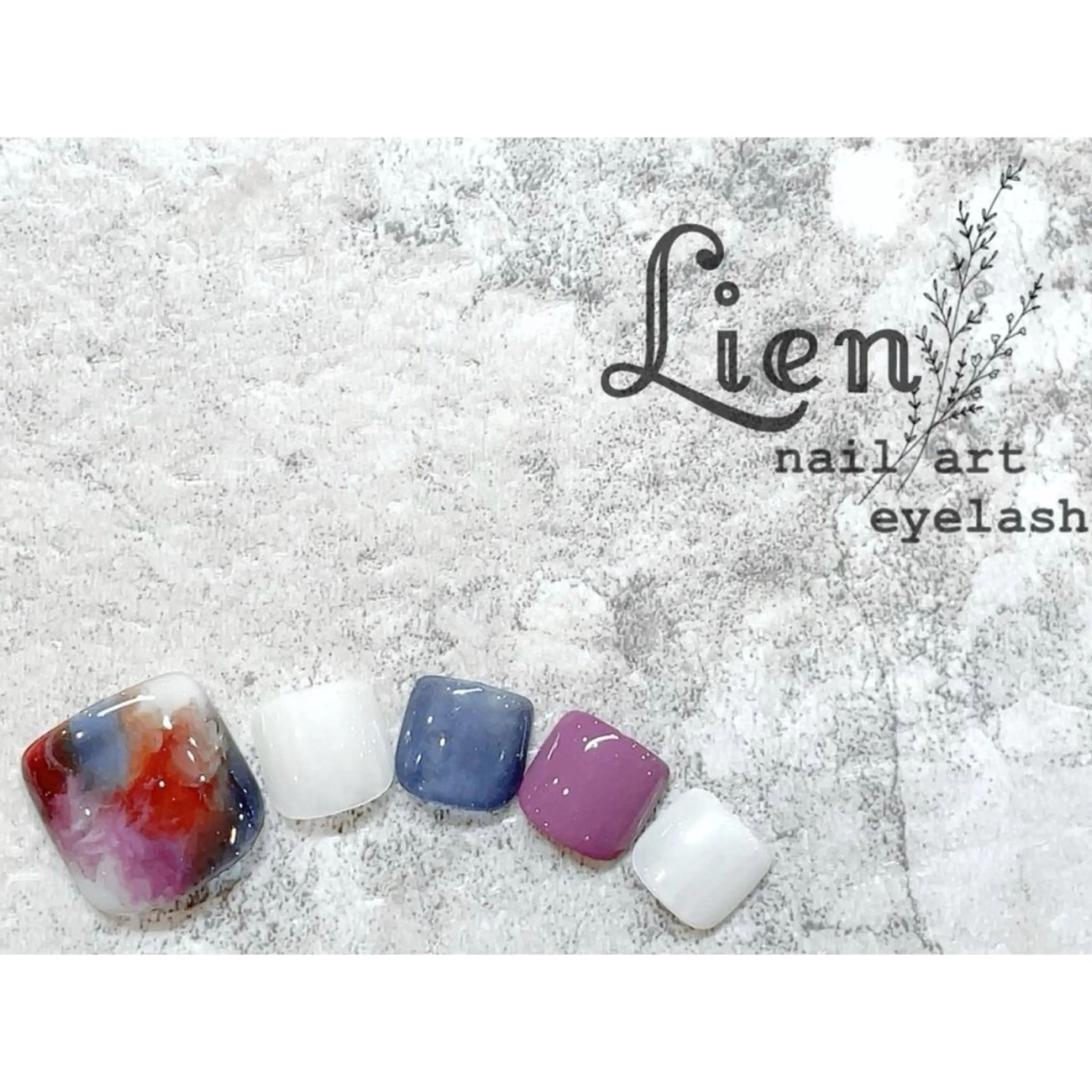 ネイル シンプルネイル nail and eyelash salon Lien 川崎店所属・Lien 川崎店のネイルデザイン