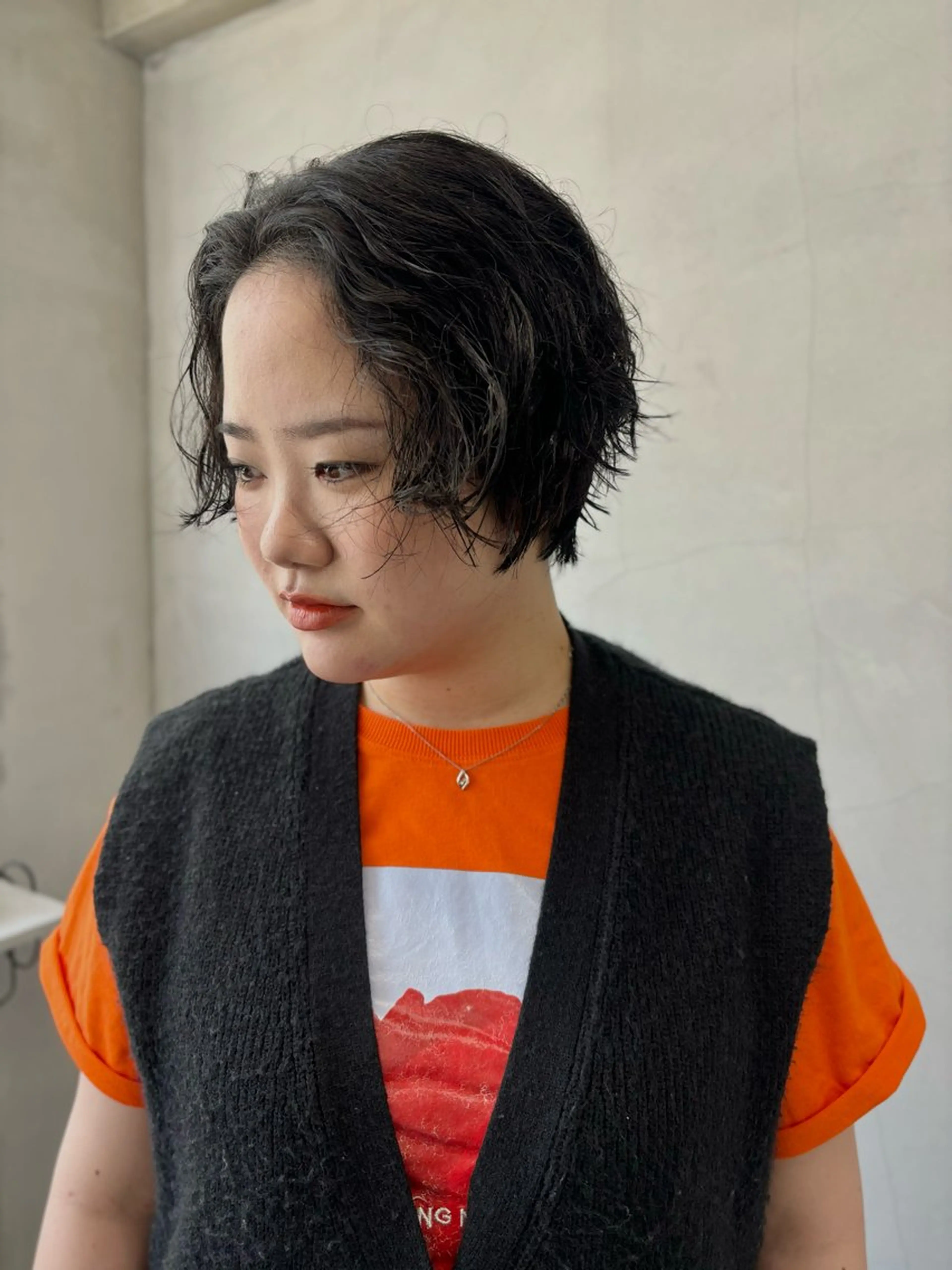 ショート パーマ ハンサムショート ショートヘア THEMAISONsugahara【ザメゾン】所属・田代 佳穂のヘアスタイル