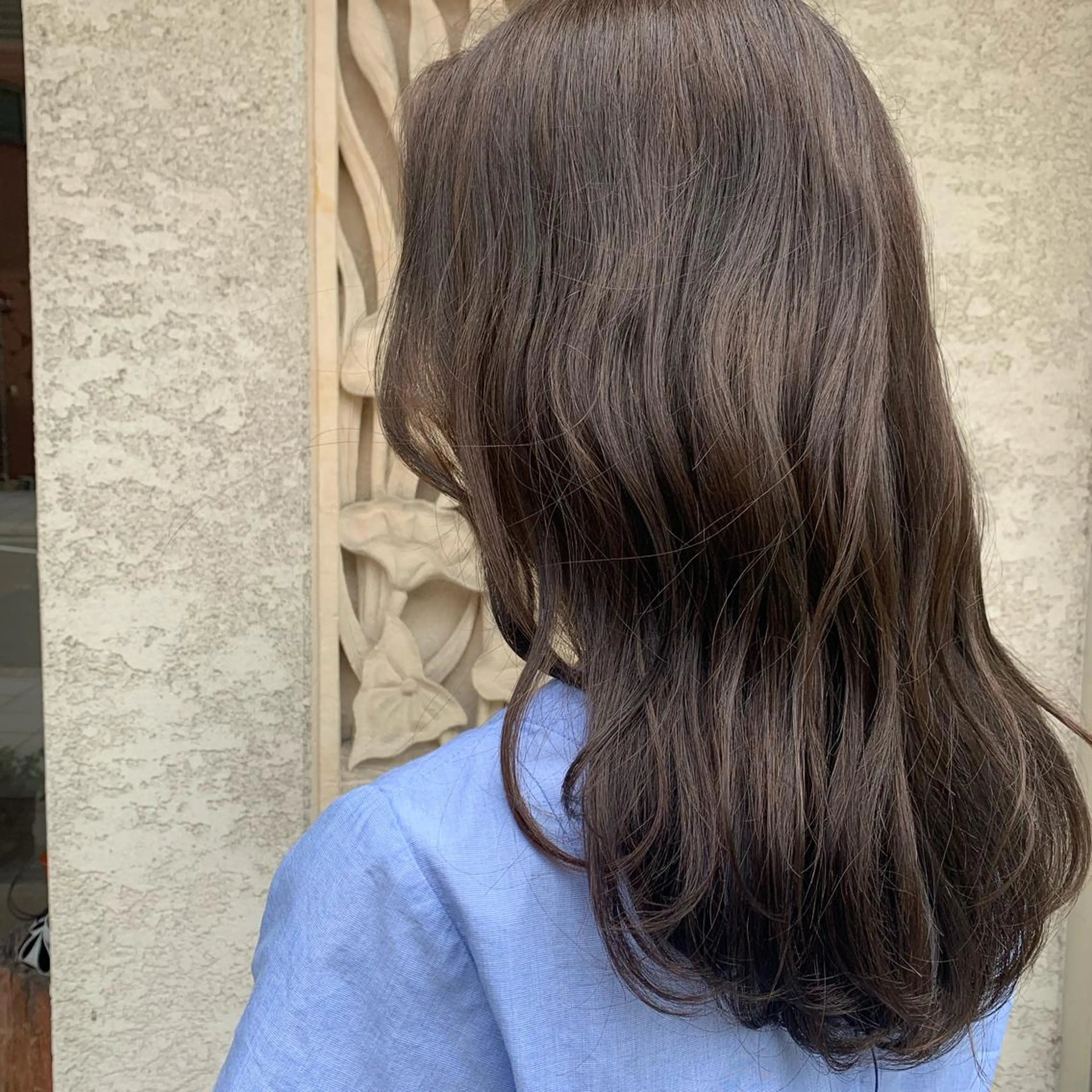 セミロング カラー カット ヘアカラー トリートメント 現地韓国ヘア🇰🇷 Chisaki치사키のヘアスタイル