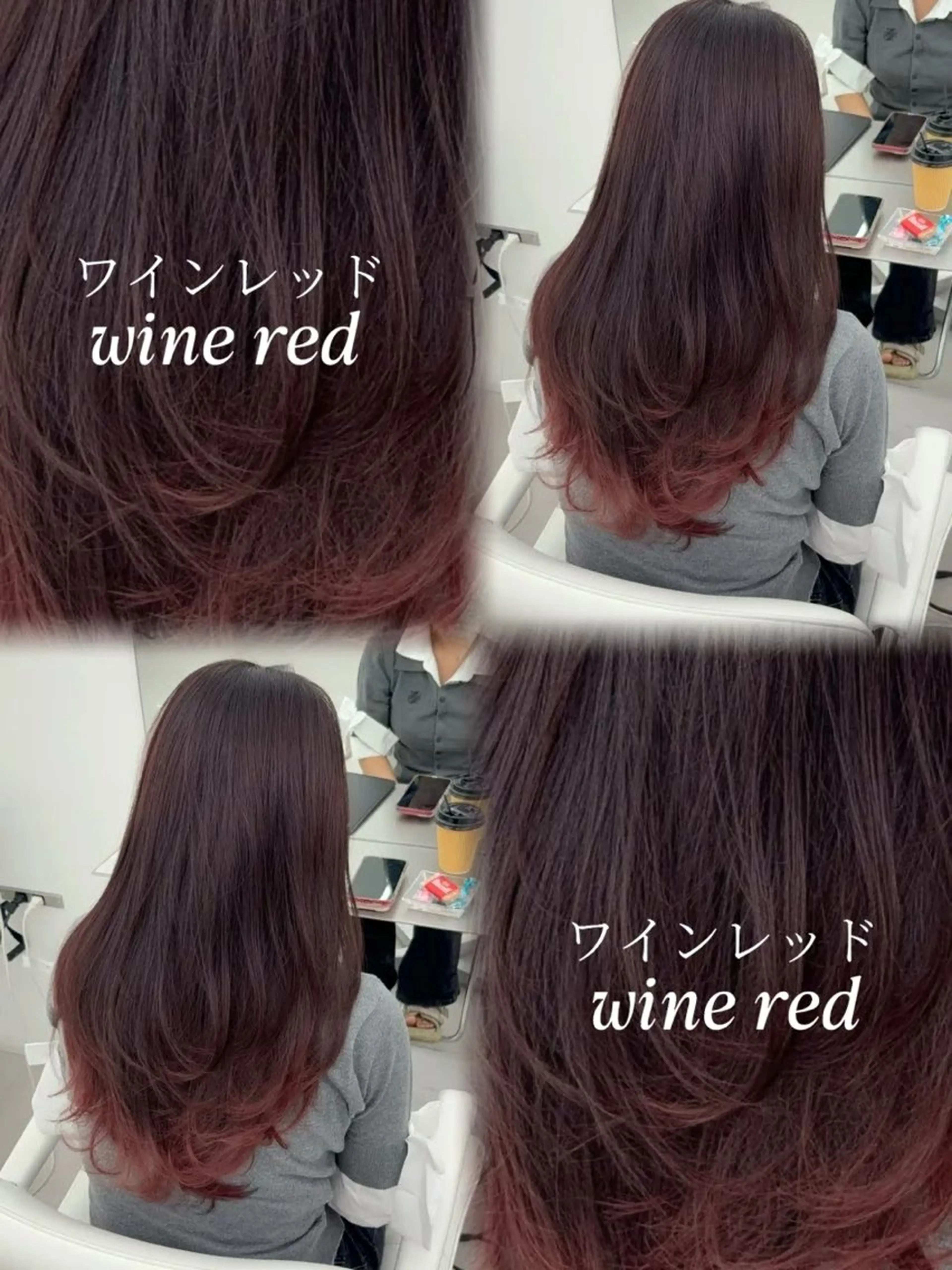 ロング カラー カット ヘアカラー トリートメント 韓国ヘア/レイヤー/ 顔まわり足立遥奈のヘアスタイル