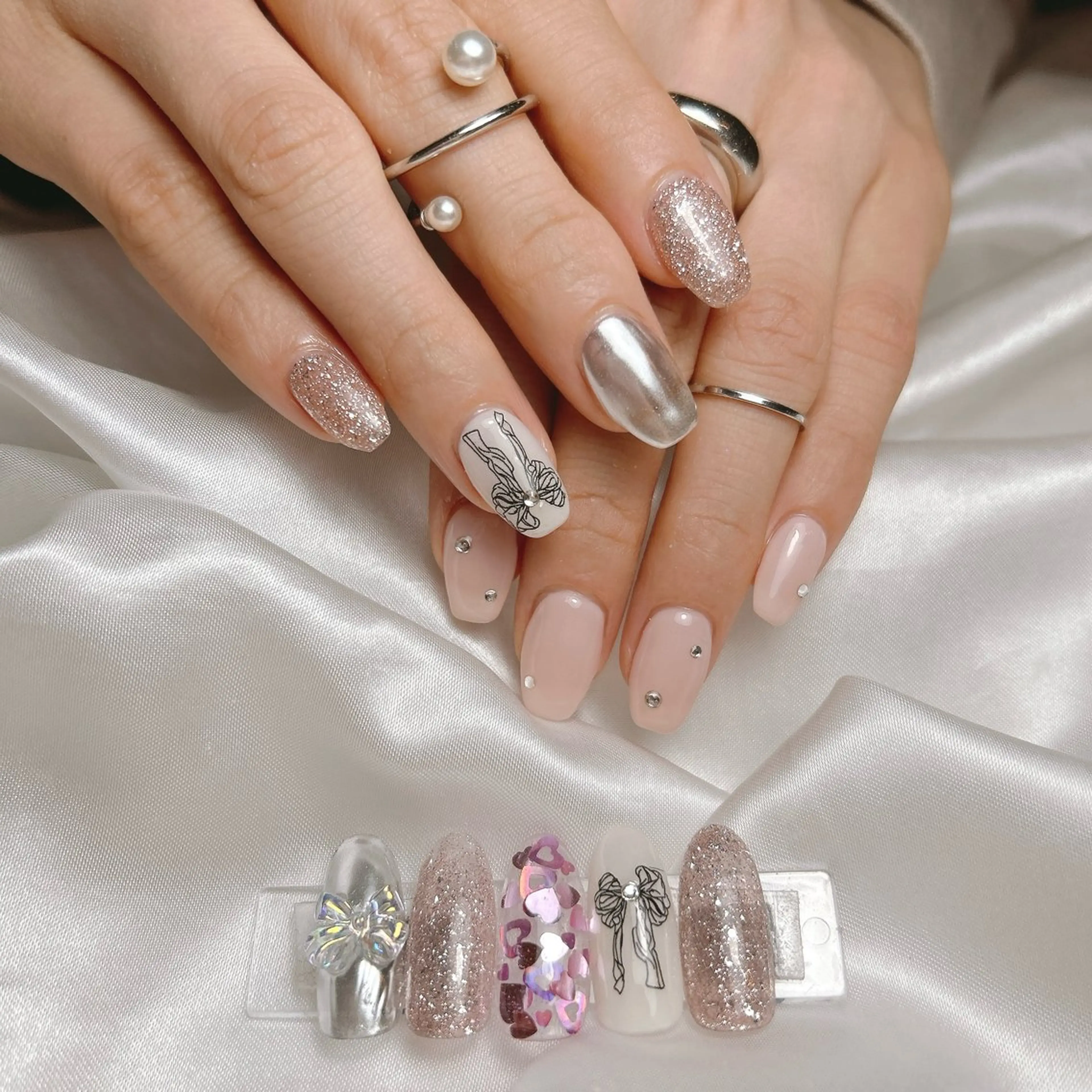 ネイル シンプルネイル ハンドネイル junna のぞいてねのネイルデザイン