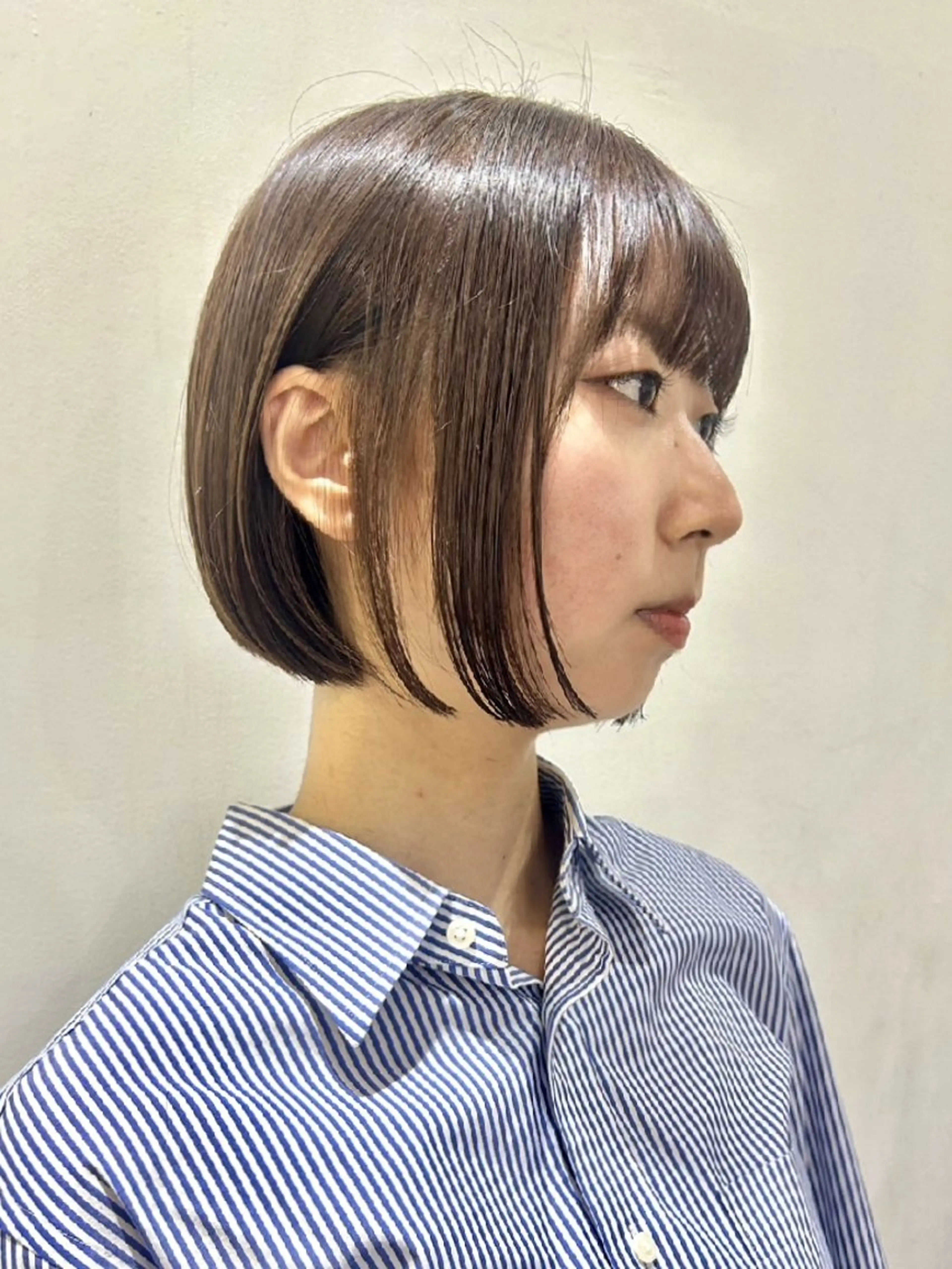 ショート カット ヘアカラー トリートメント 🐝 朝ラク・扱いや すいボブ／専門🐝のヘアスタイル