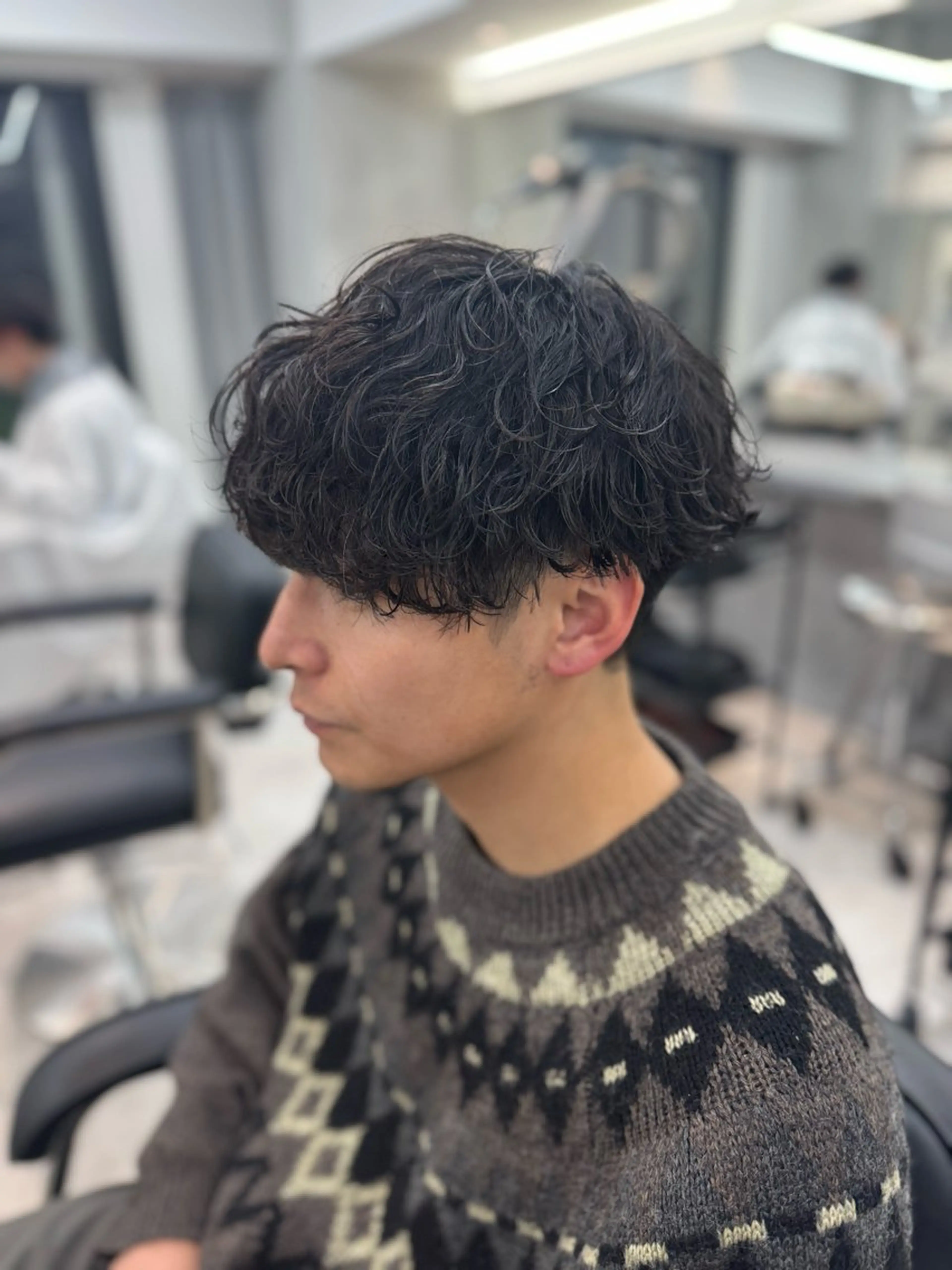 パーマ メンズ フェザーパーマ メンズパーマ スペインカール 波巻きパーマ ニュアンスパーマ カット パーマ 大宮/メンズパーマ 関勇也のヘアスタイル