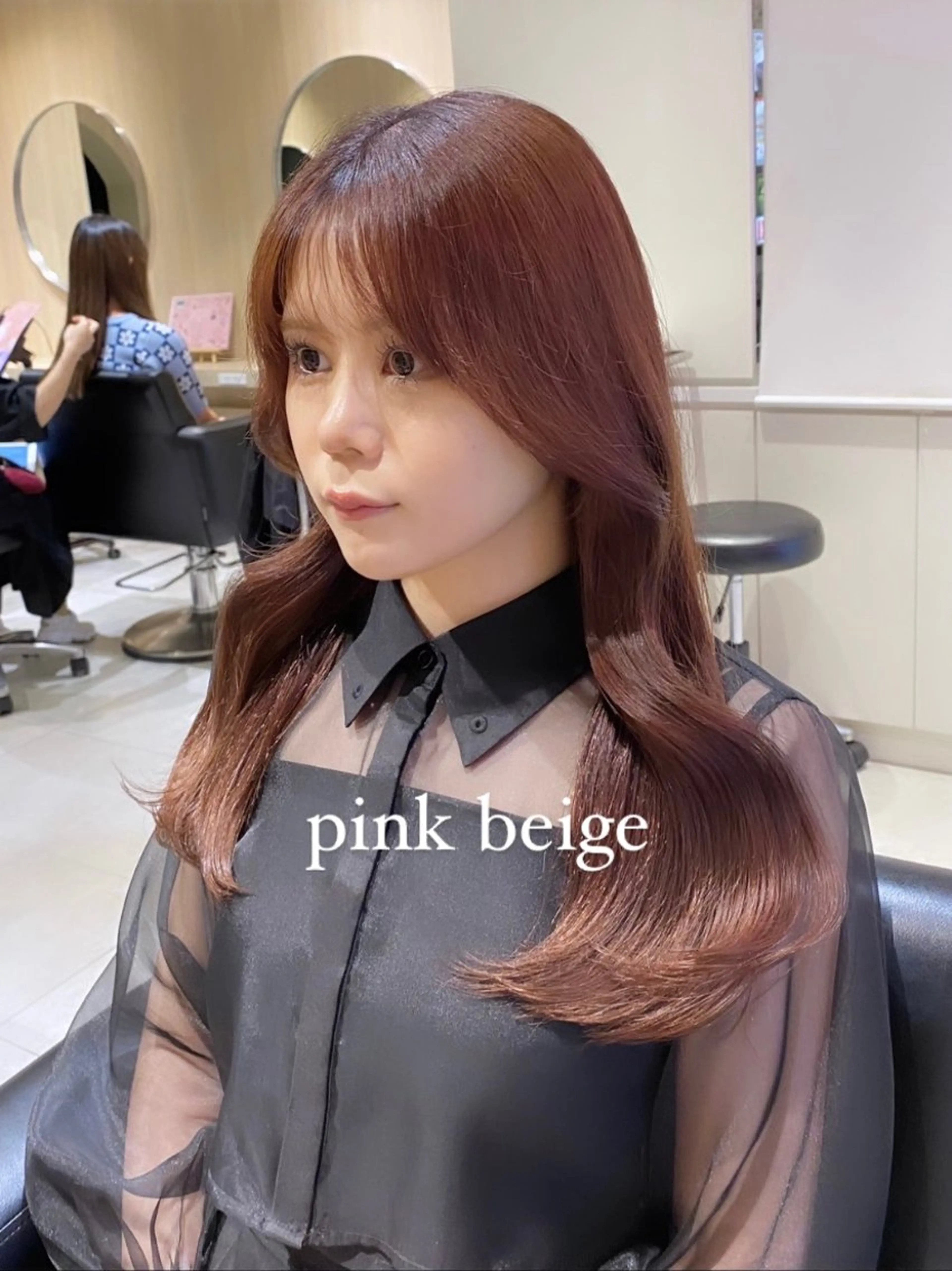 ロング カラー カット ヘアカラー トリートメント 荒谷 薫のヘアスタイル