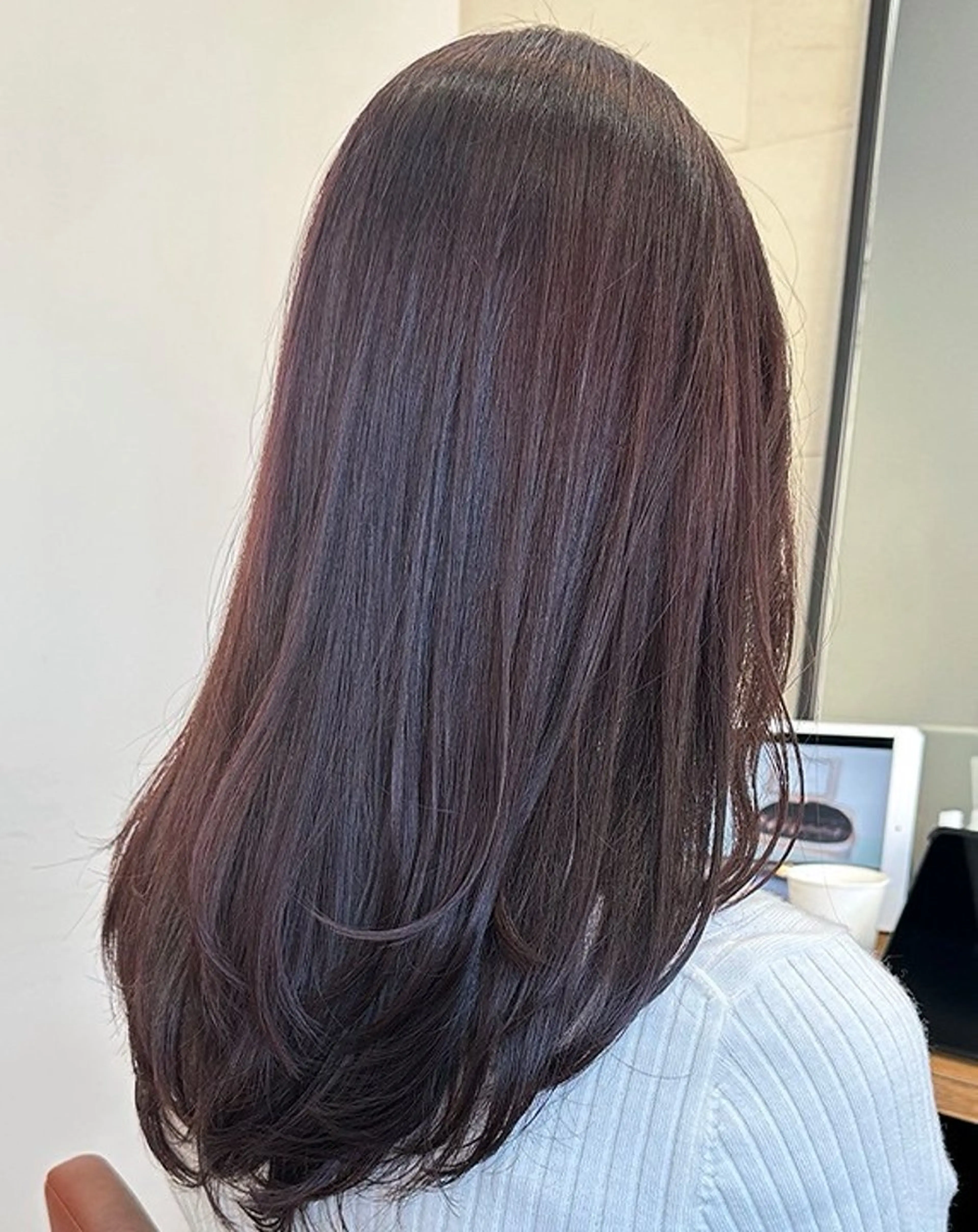 ミディアム カラー 縮毛矯正 ヘアカラー beauty&free HACHI所属・山本優音 /✨透明感カラー✨のヘアスタイル