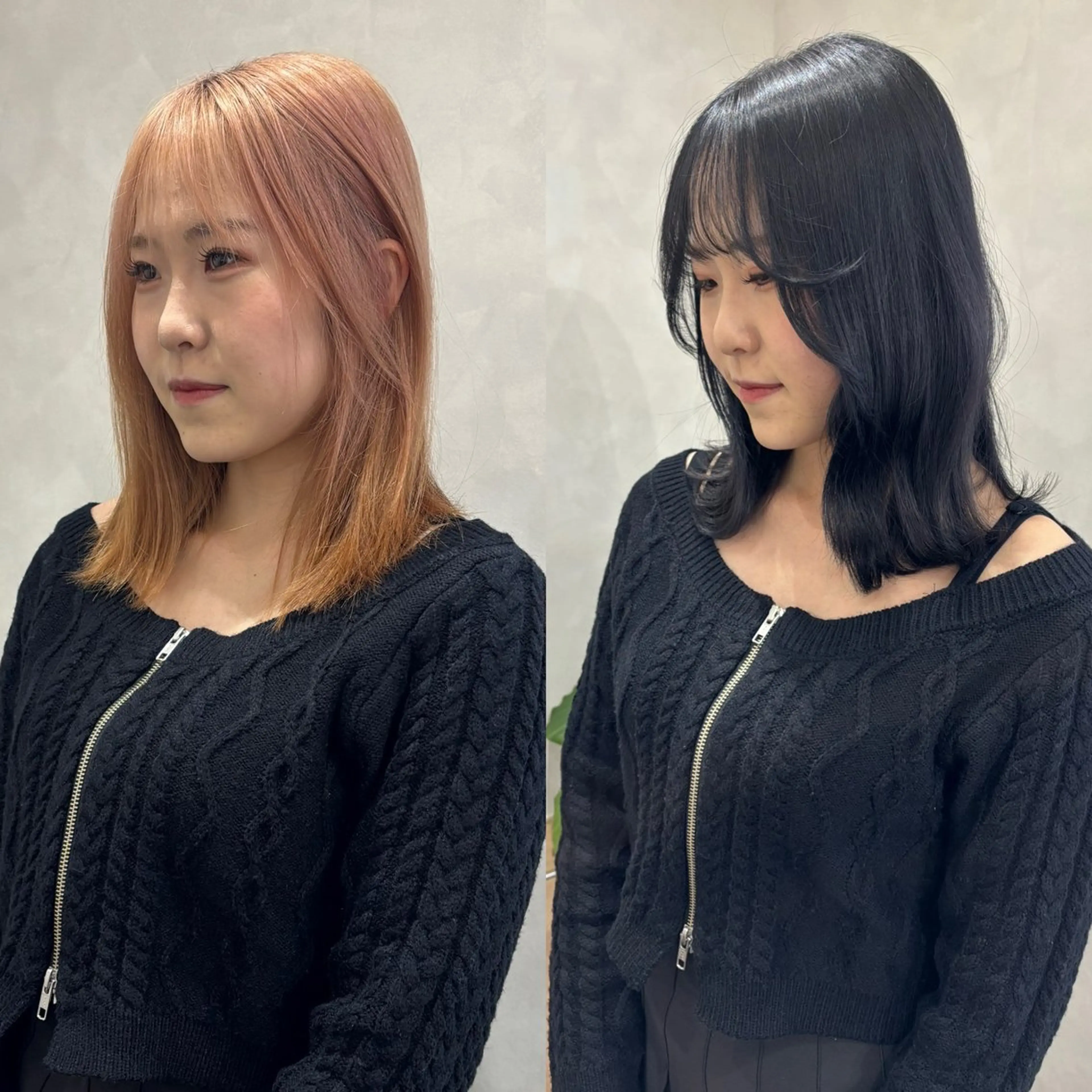 セミロング カラー 似合わせボブカット/ 髪質改善/細川実知香のヘアスタイル