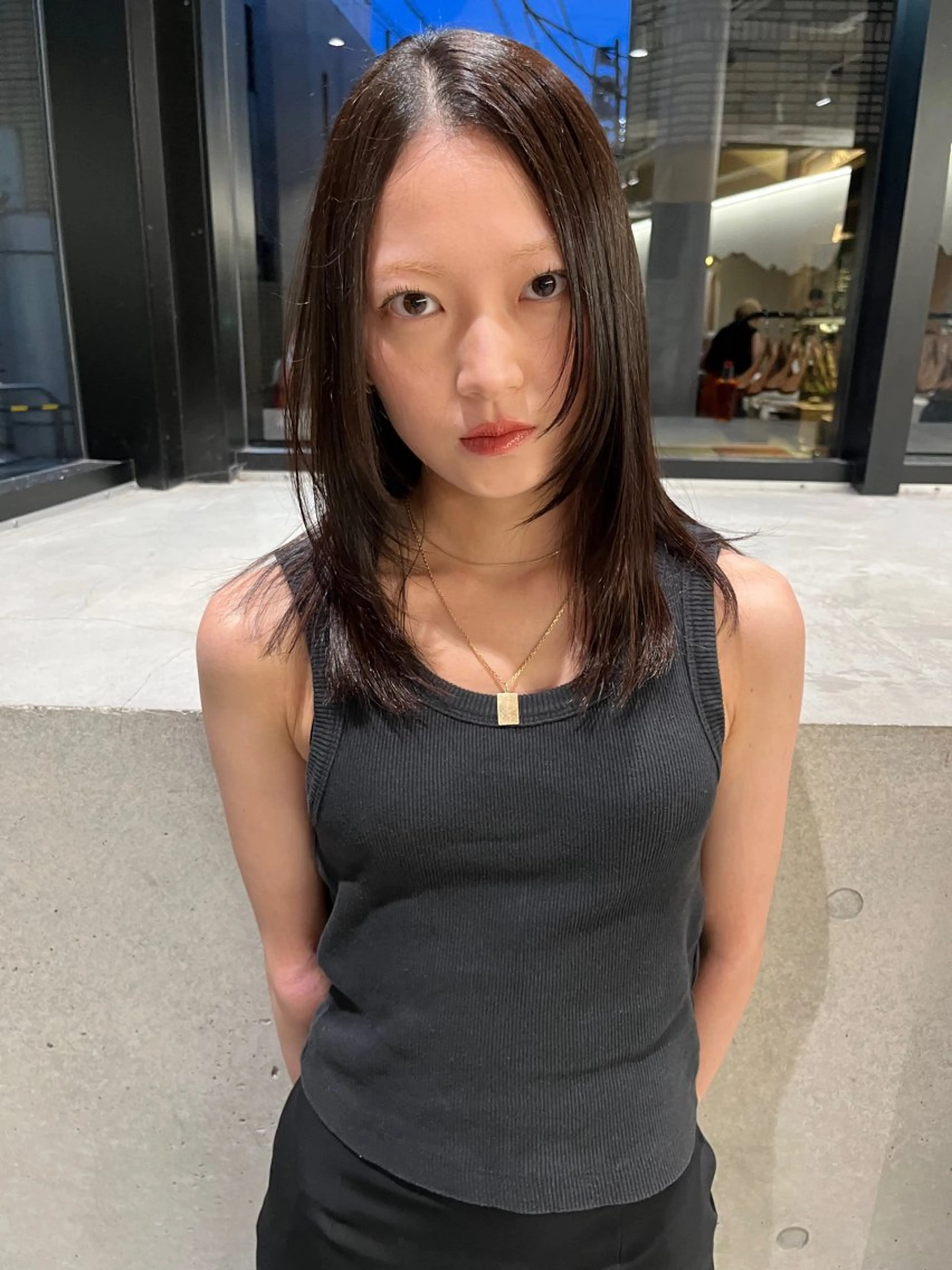 ミディアム yuuna/ ハッシュカット🎀のヘアスタイル