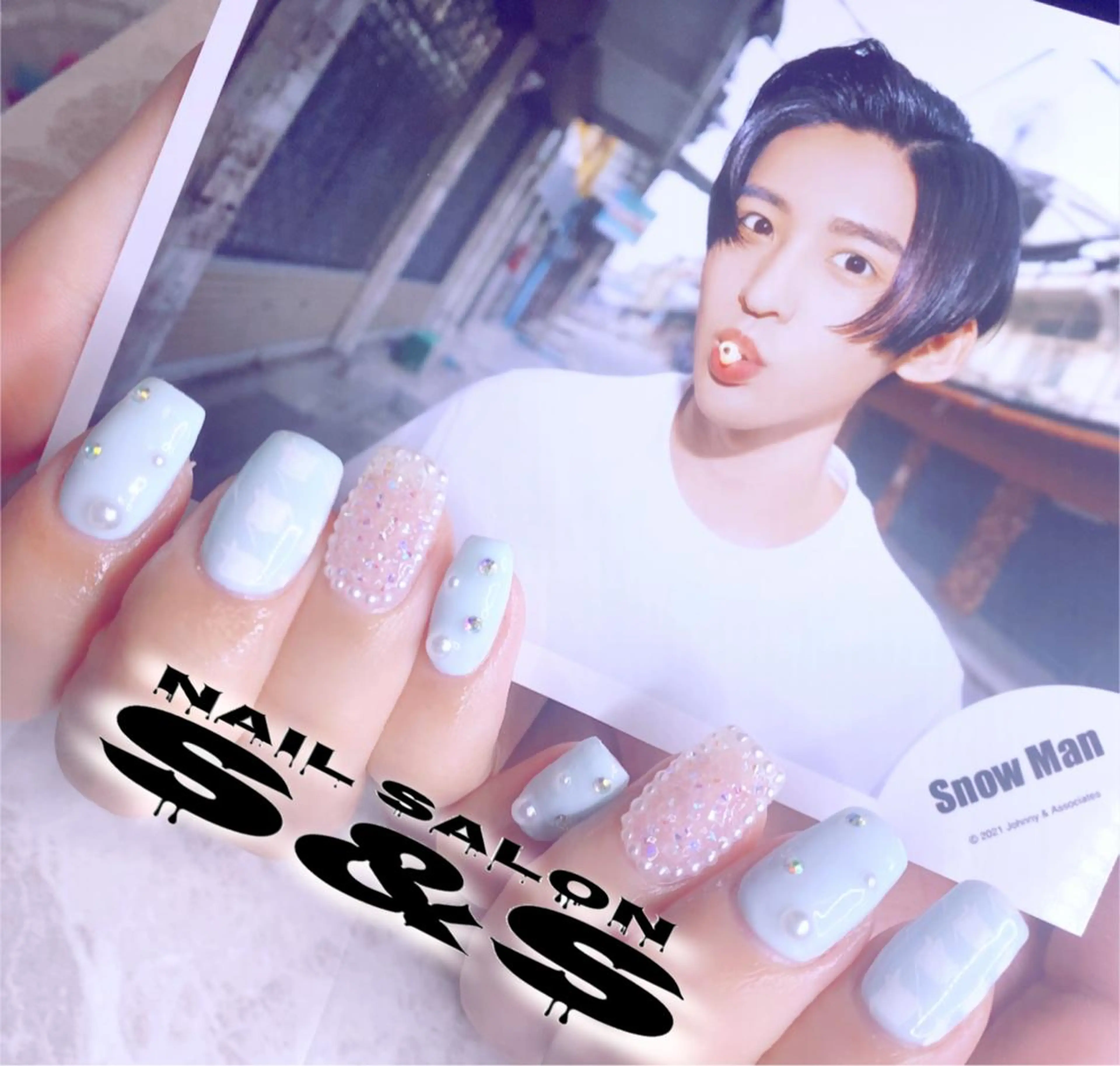 ネイル 長さ出し メンズネイル 持ち込み スカルプネイル S&S 村田小百合のネイルデザイン