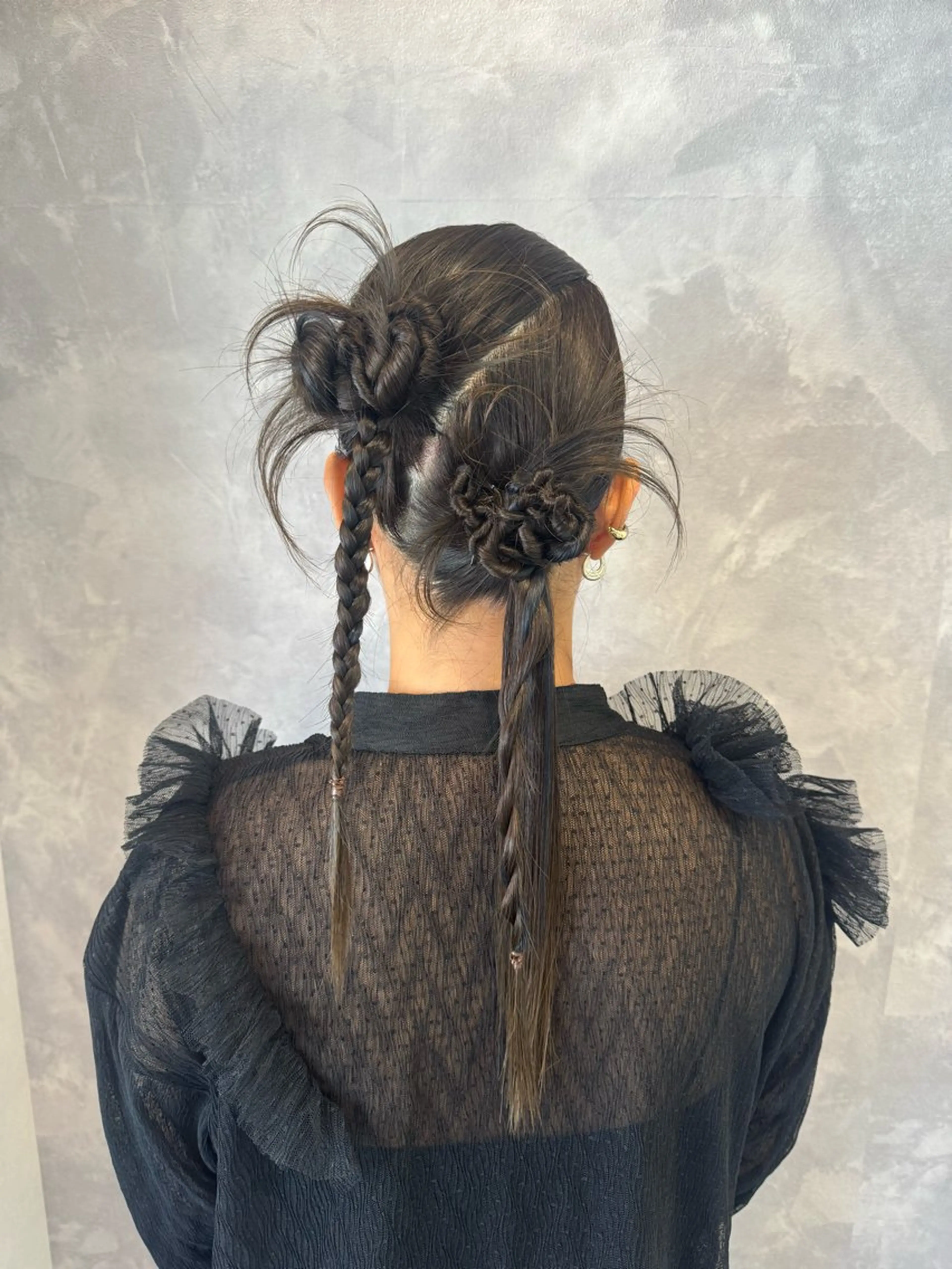 ヘアアレンジ ヒヨシ ルナのヘアスタイル