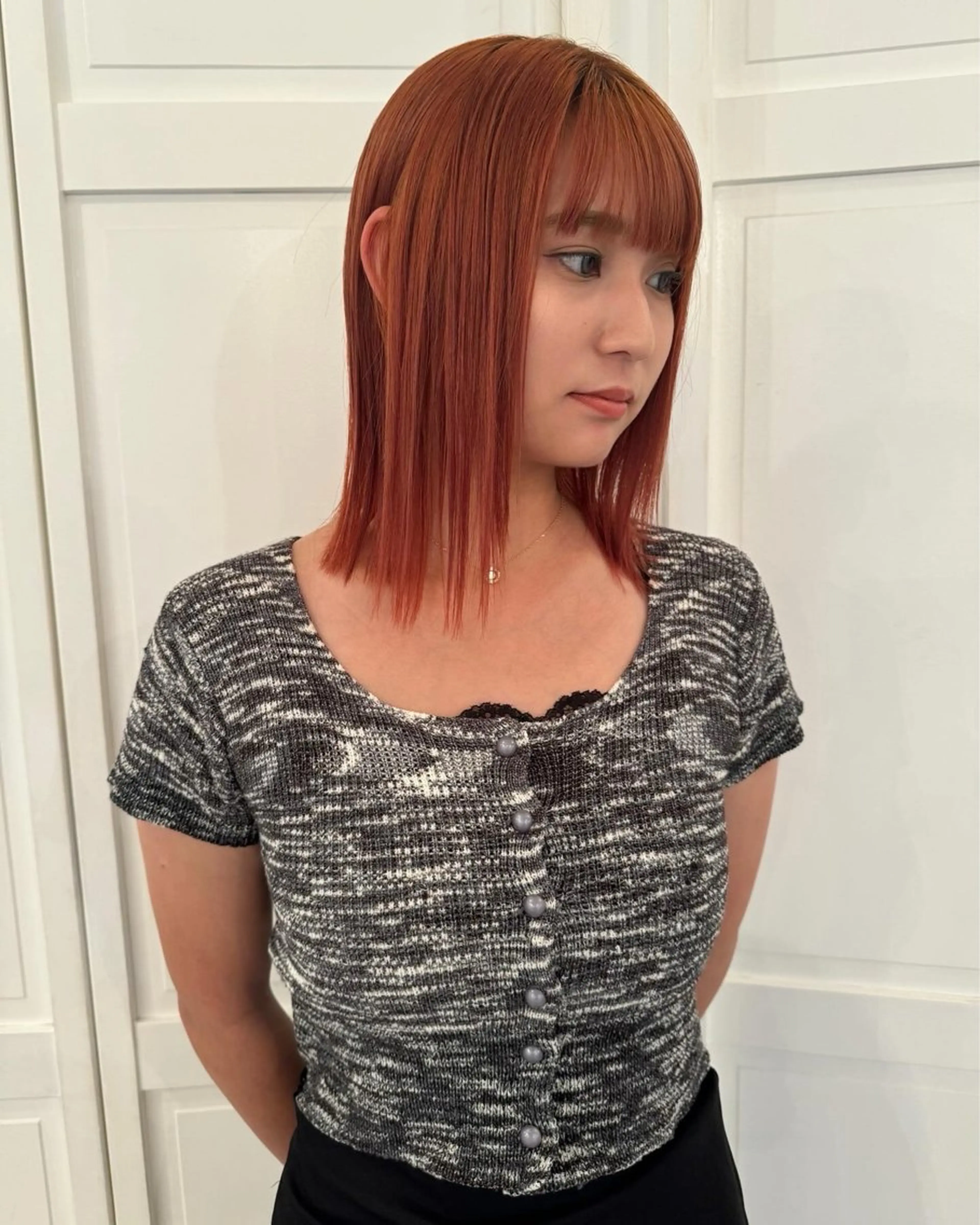 カラー ヘアカラー ブリーチカラー🎀 韓国風/寺門美優のヘアスタイル