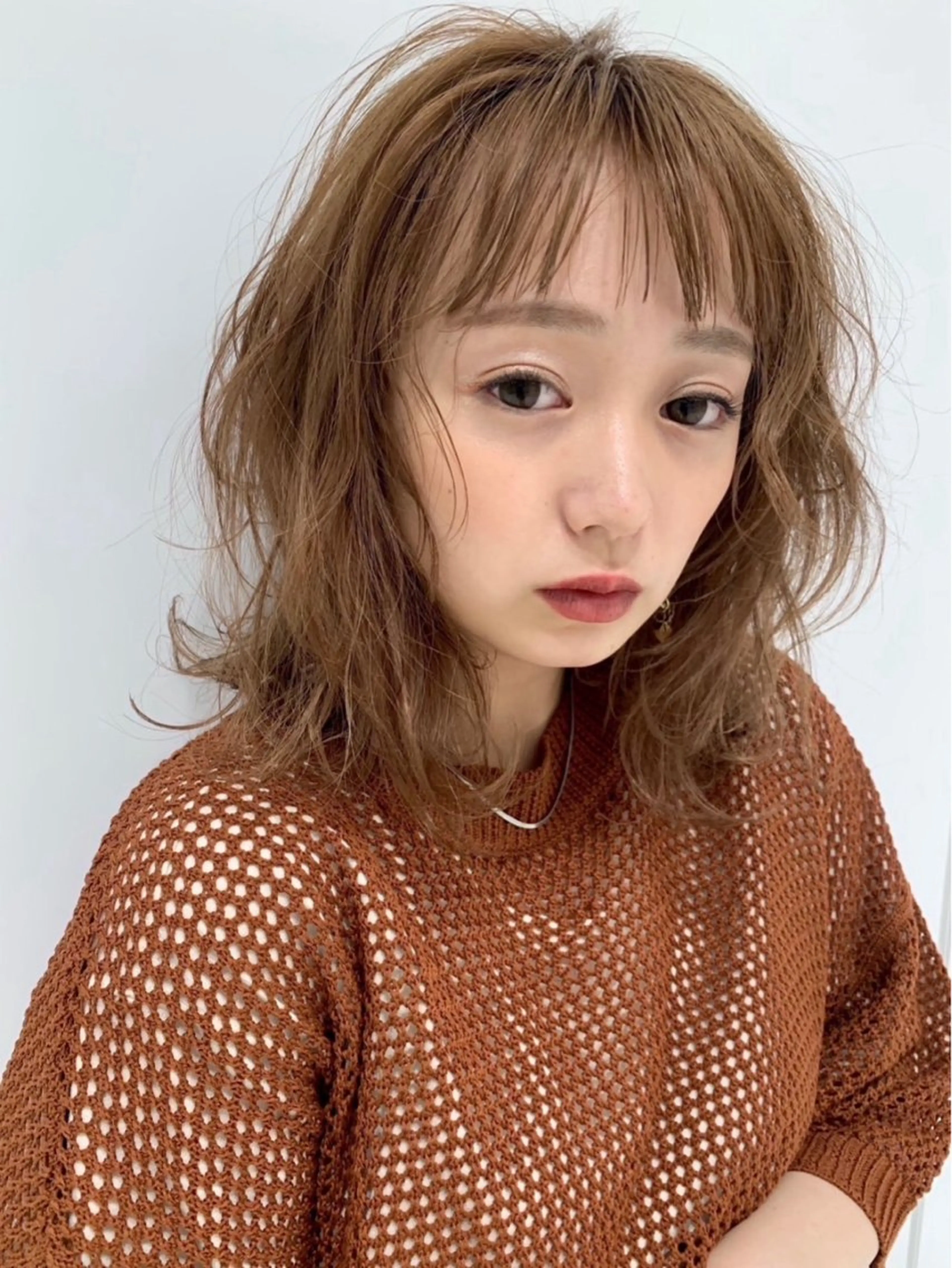 セミロング カラー 髪質改善/縮毛/新宿 🫧SUZUKA🫧のヘアスタイル