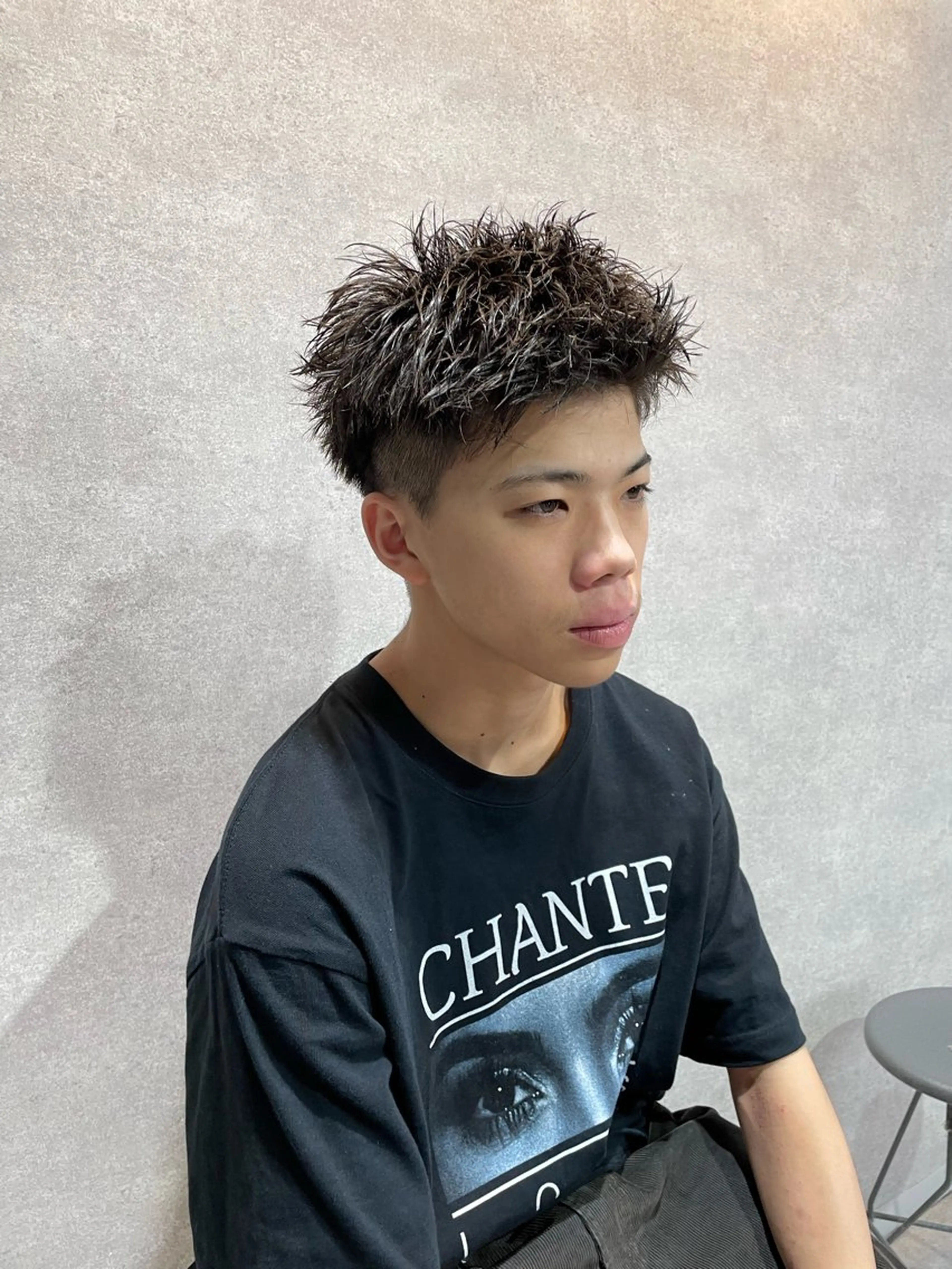 ショート メンズ スパイキーショート ショートヘア カット 垢抜けハイトーン☀/ 笑顔の美容師/しゅんのヘアスタイル