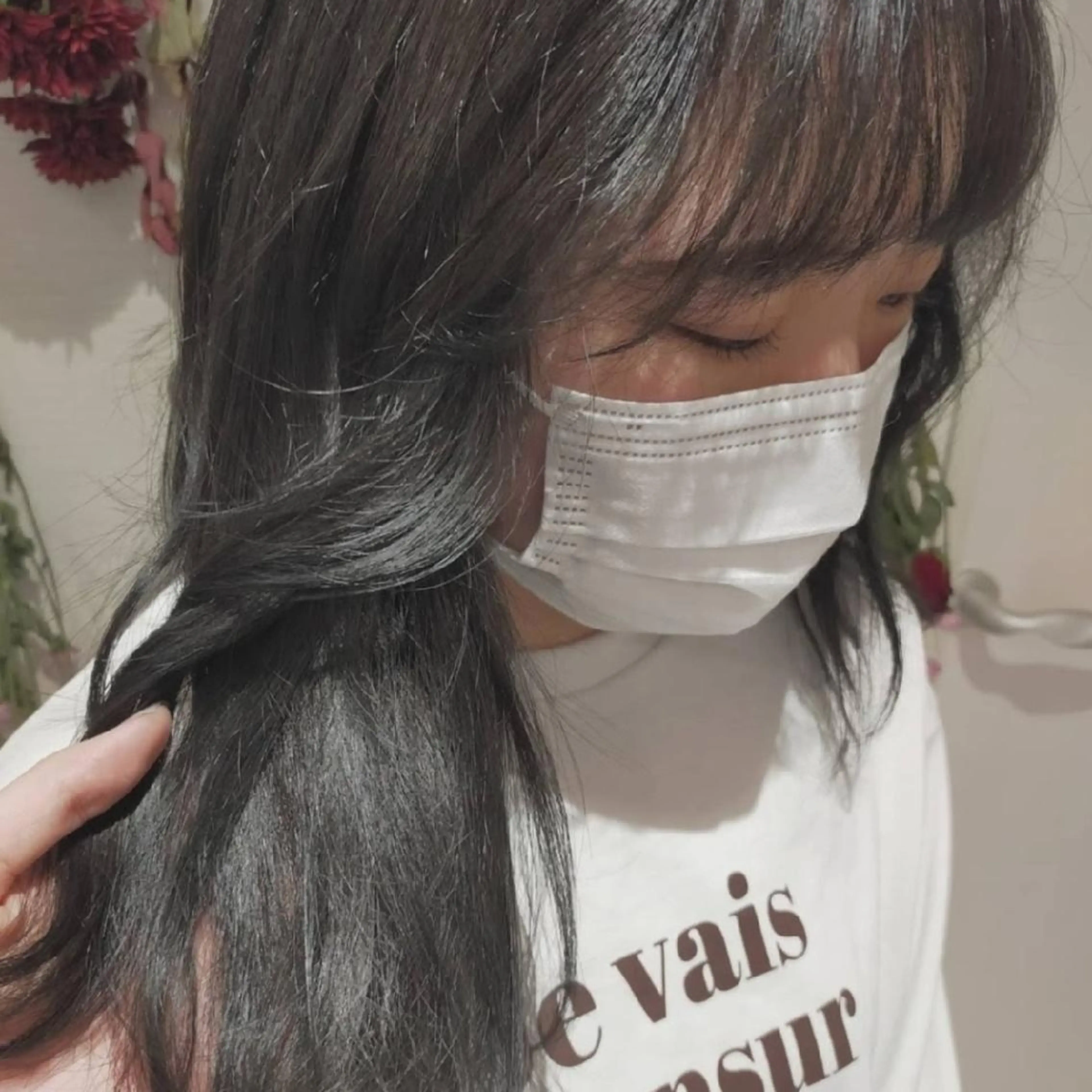 セミロング 田中 瑞妃のヘアスタイル