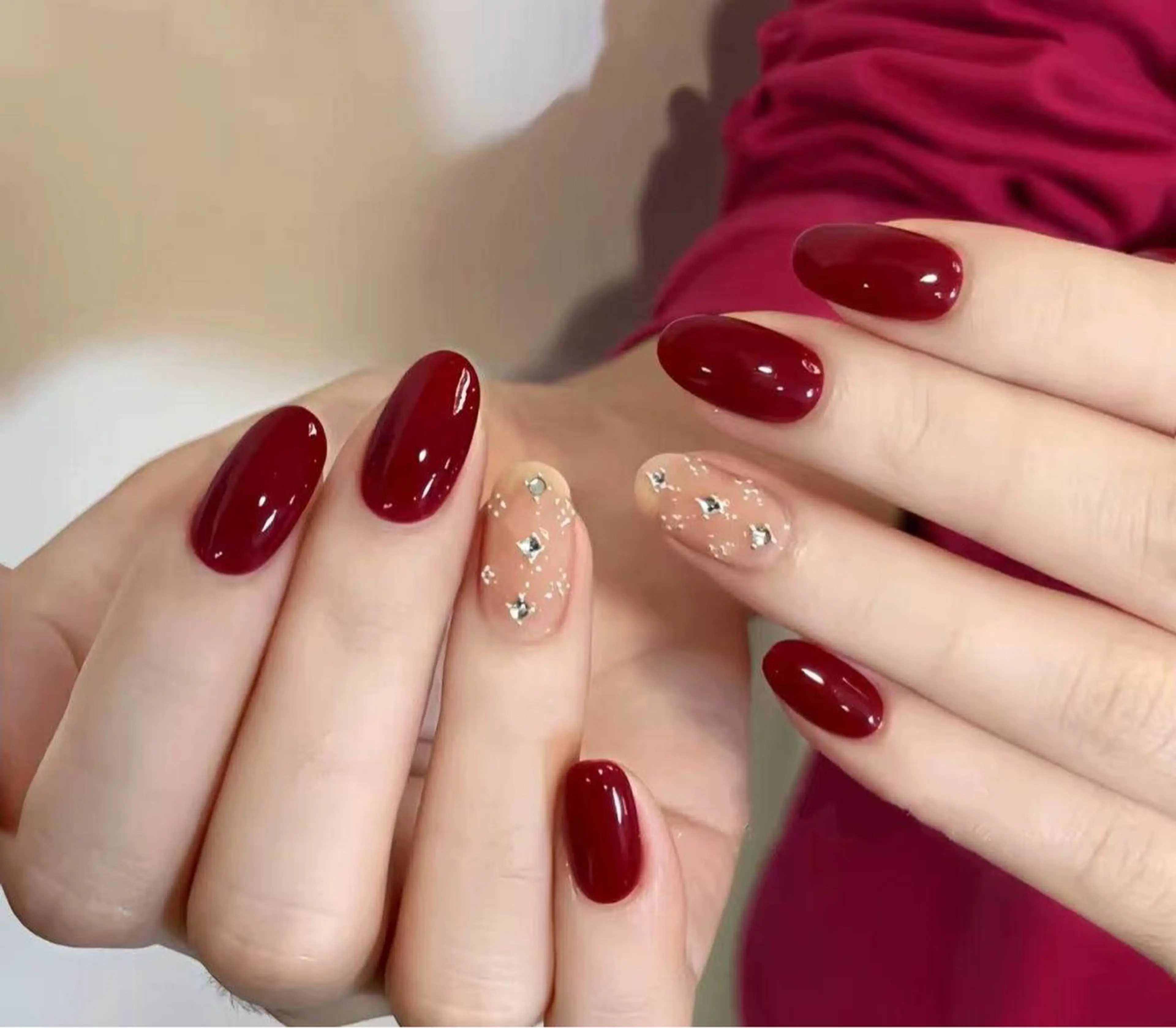 ネイル フラワーネイル フレンチネイル ジェルネイル ガラスフレンチ ハート ハンドネイル BabyYouMi ねねのネイルデザイン