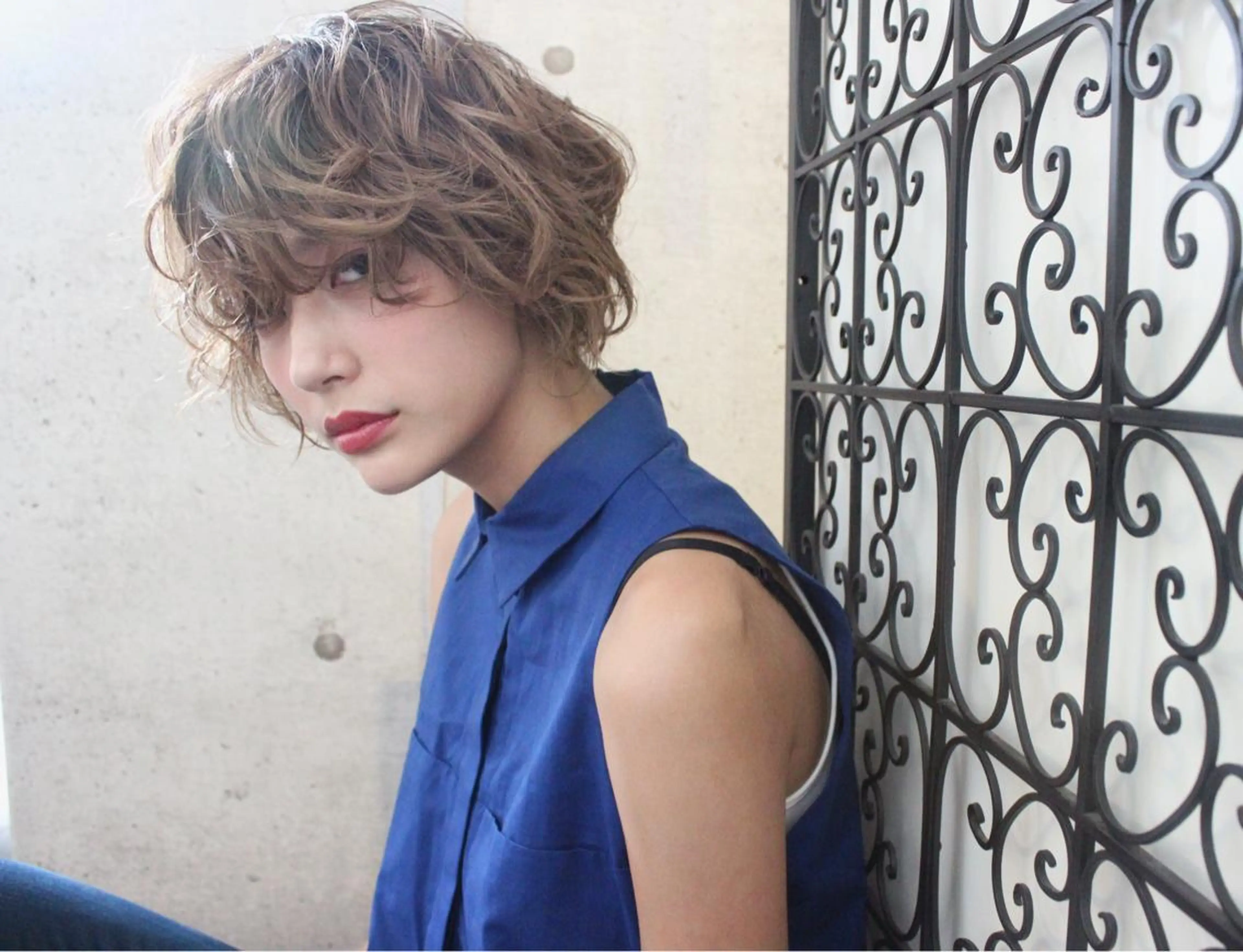 ショート カラー パーマ ooit所属・ooit 【オーイット】のヘアスタイル