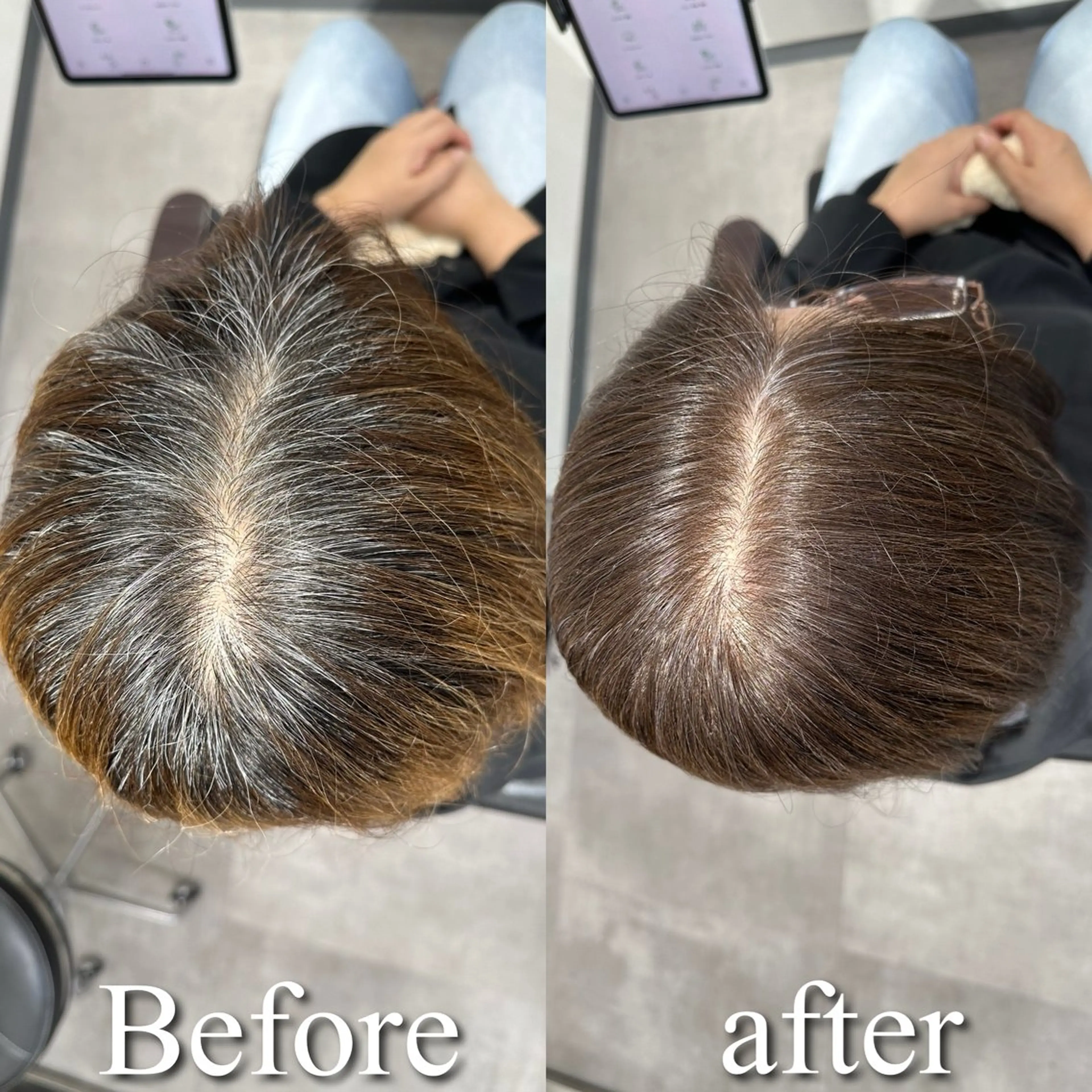 ロング カラー レイヤーカット 髪質改善専門店 Adele 青山所属・白髪ぼかし/レイヤー 青山/ヒロキのヘアスタイル