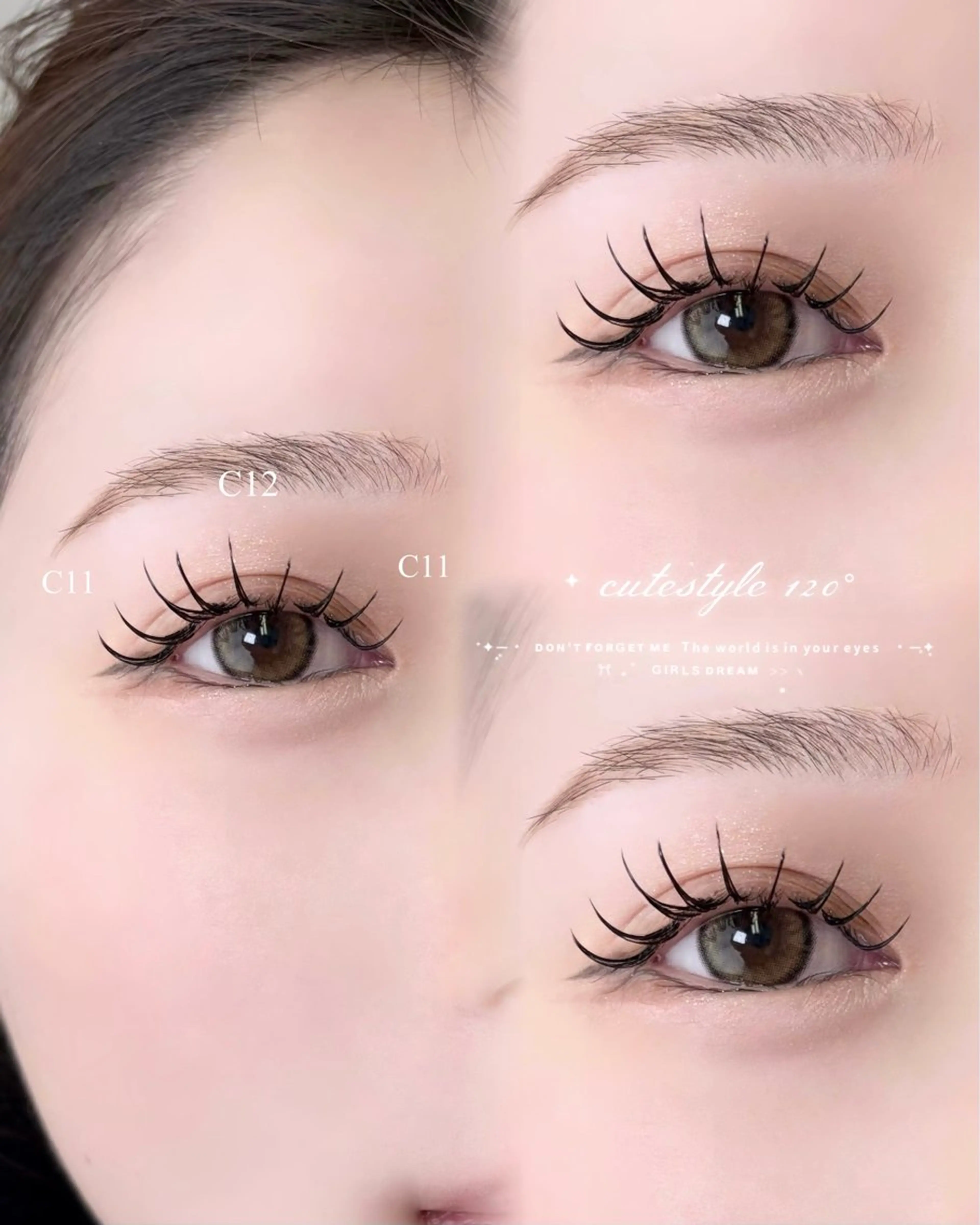 マツエク・マツパ マツエク RUNON 🎀 大阪福島 SeneLのマツエク・マツパデザイン