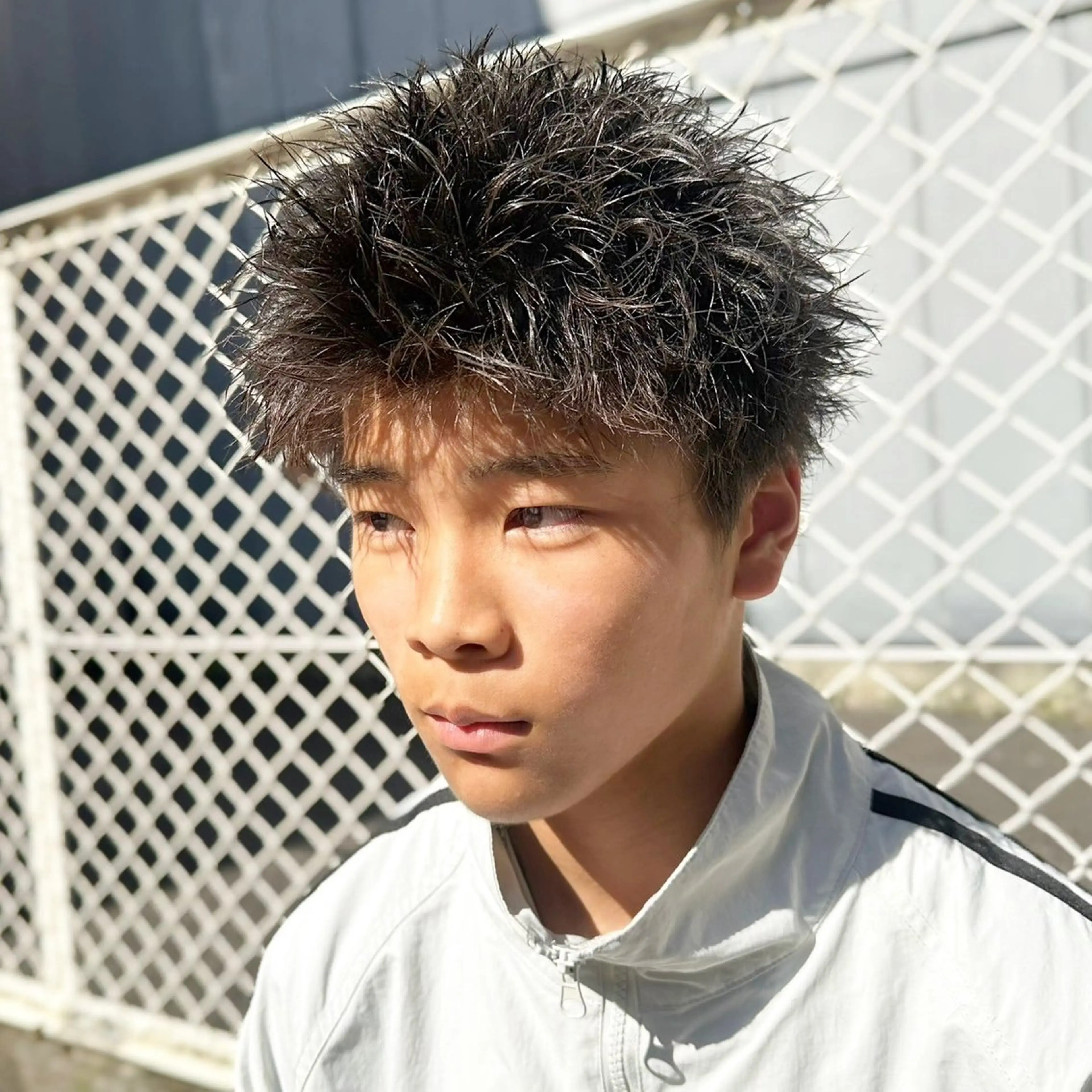 メンズ スパイキーショート メンズ専門/パーマ 特化/栄/北出瑞貴のヘアスタイル