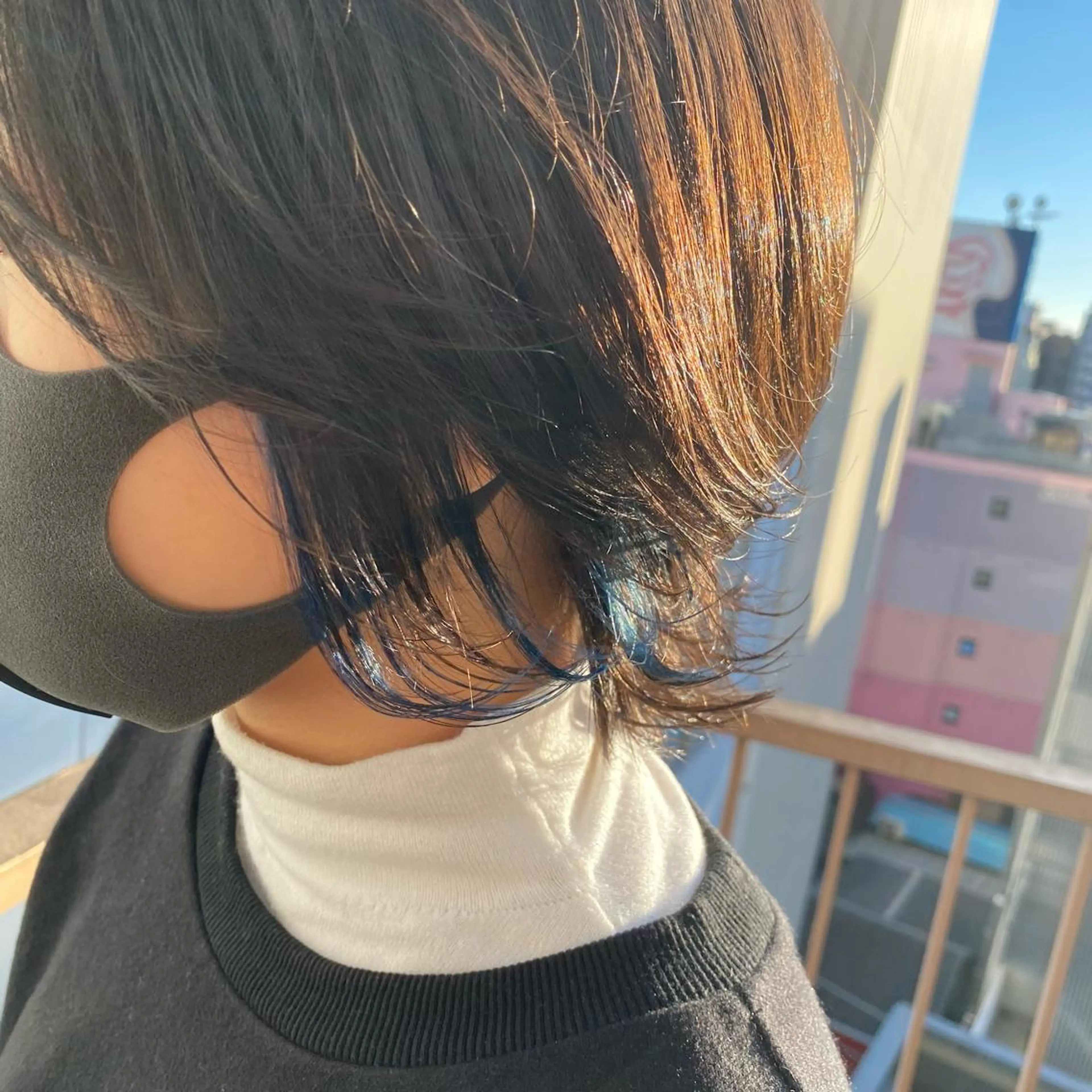 カラー イヤリングカラー 🫧透明感カラー 🫧 ジルバ清水南海のヘアスタイル