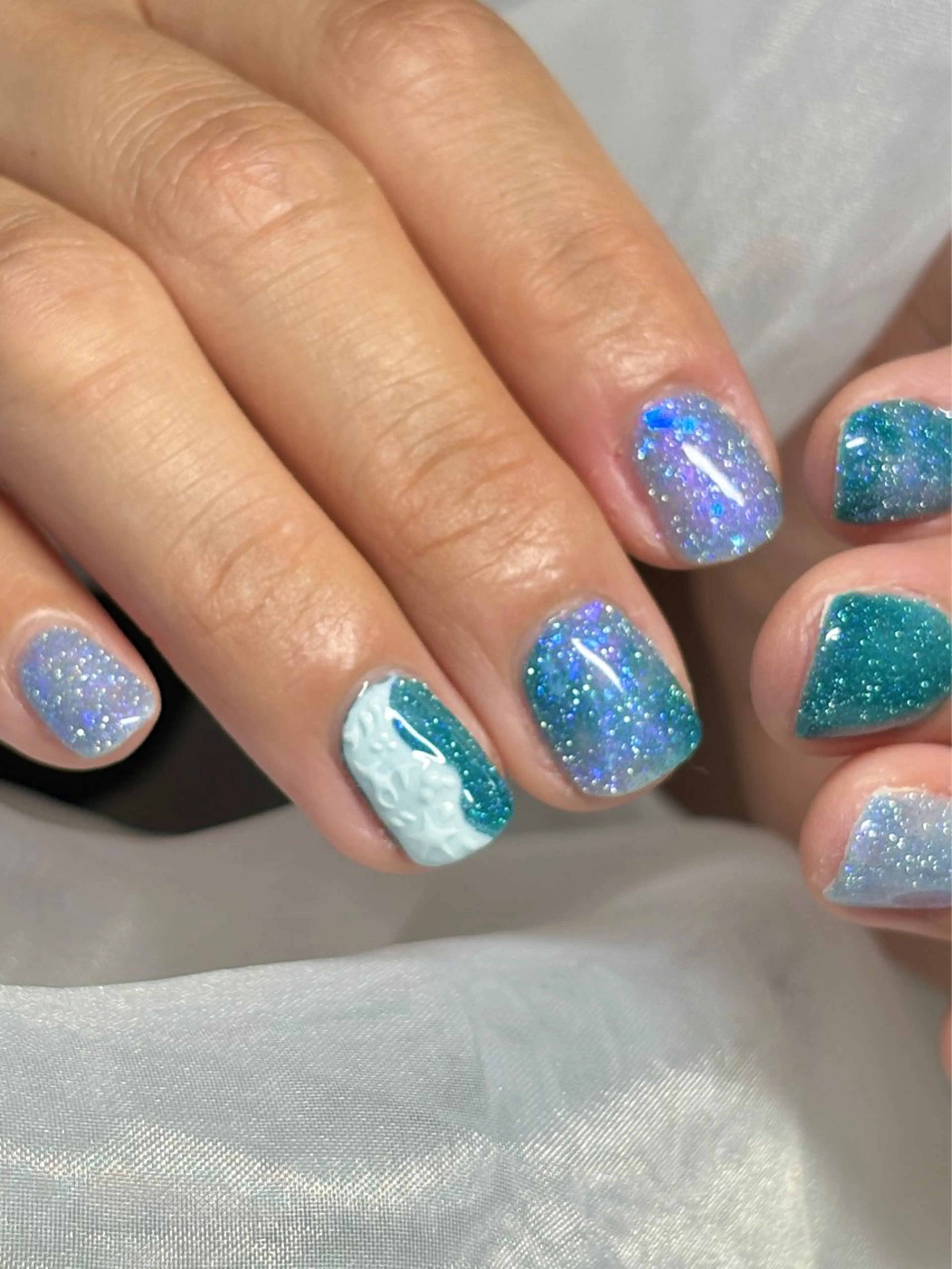 ネイル アートネイル フラッシュネイル ワンカラーネイル ネイリスト CHIHALのネイルデザイン