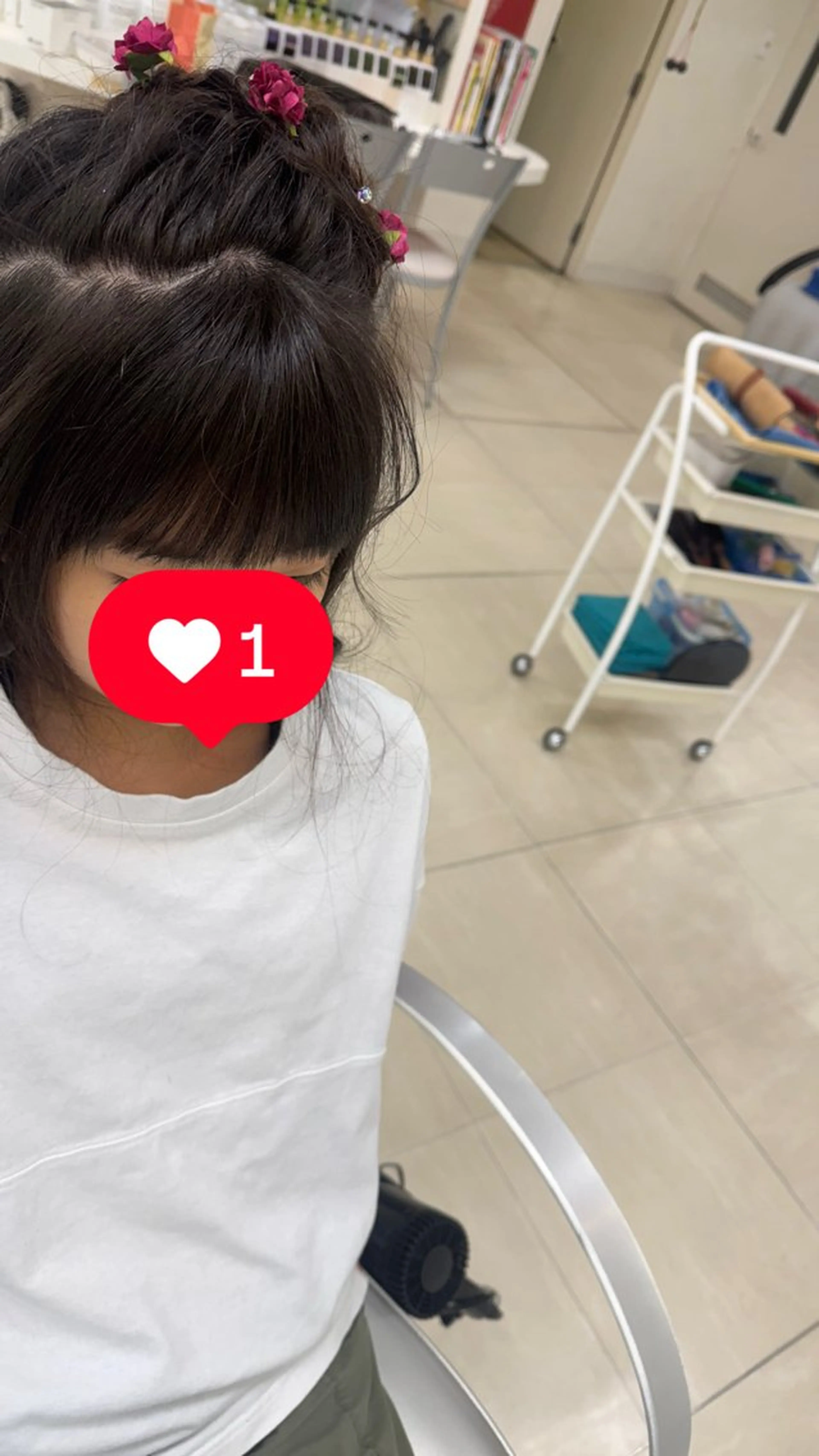 キッズ タカハシ リナのヘアスタイル