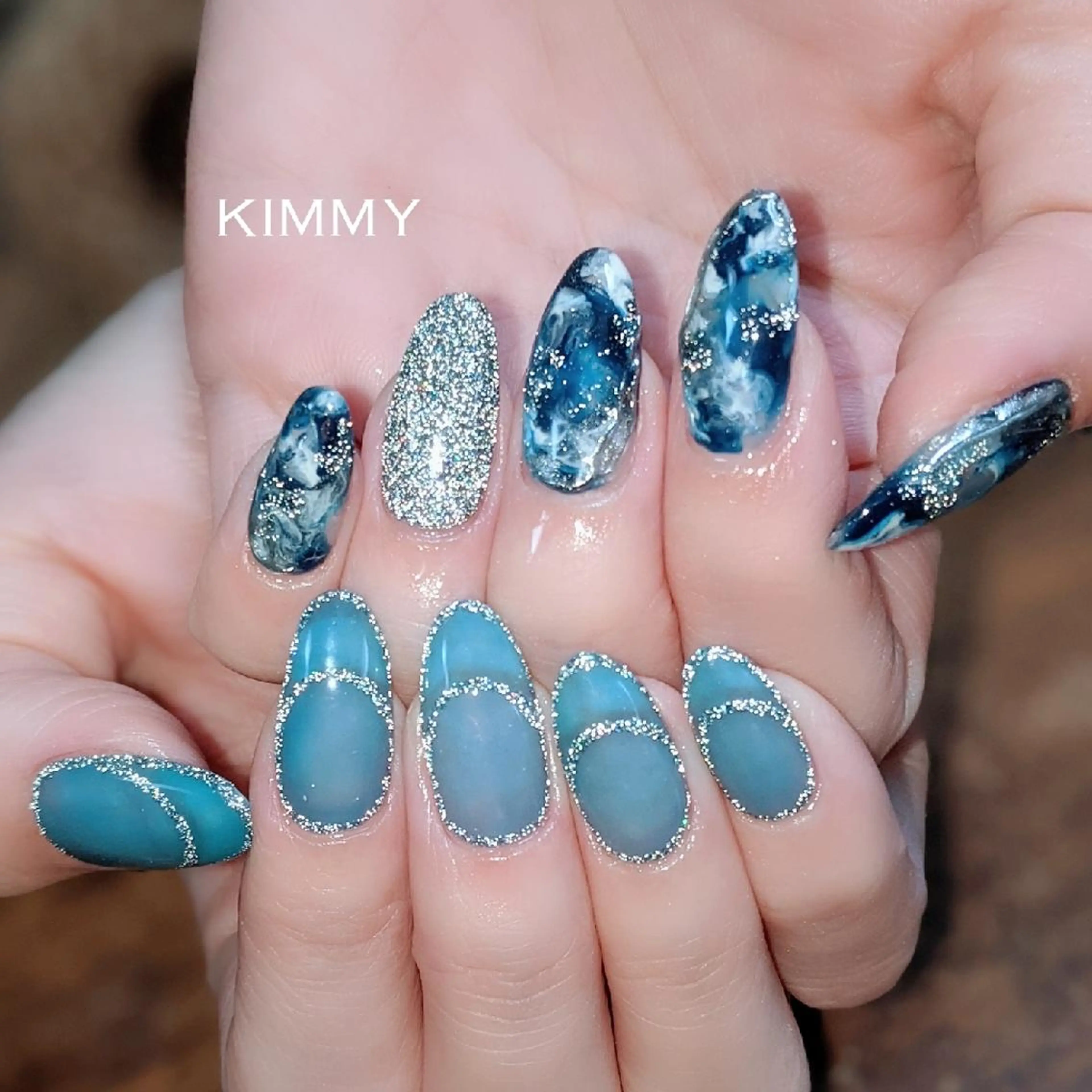 ネイル フラッシュネイル ハンドネイル kimmy nailsのネイルデザイン