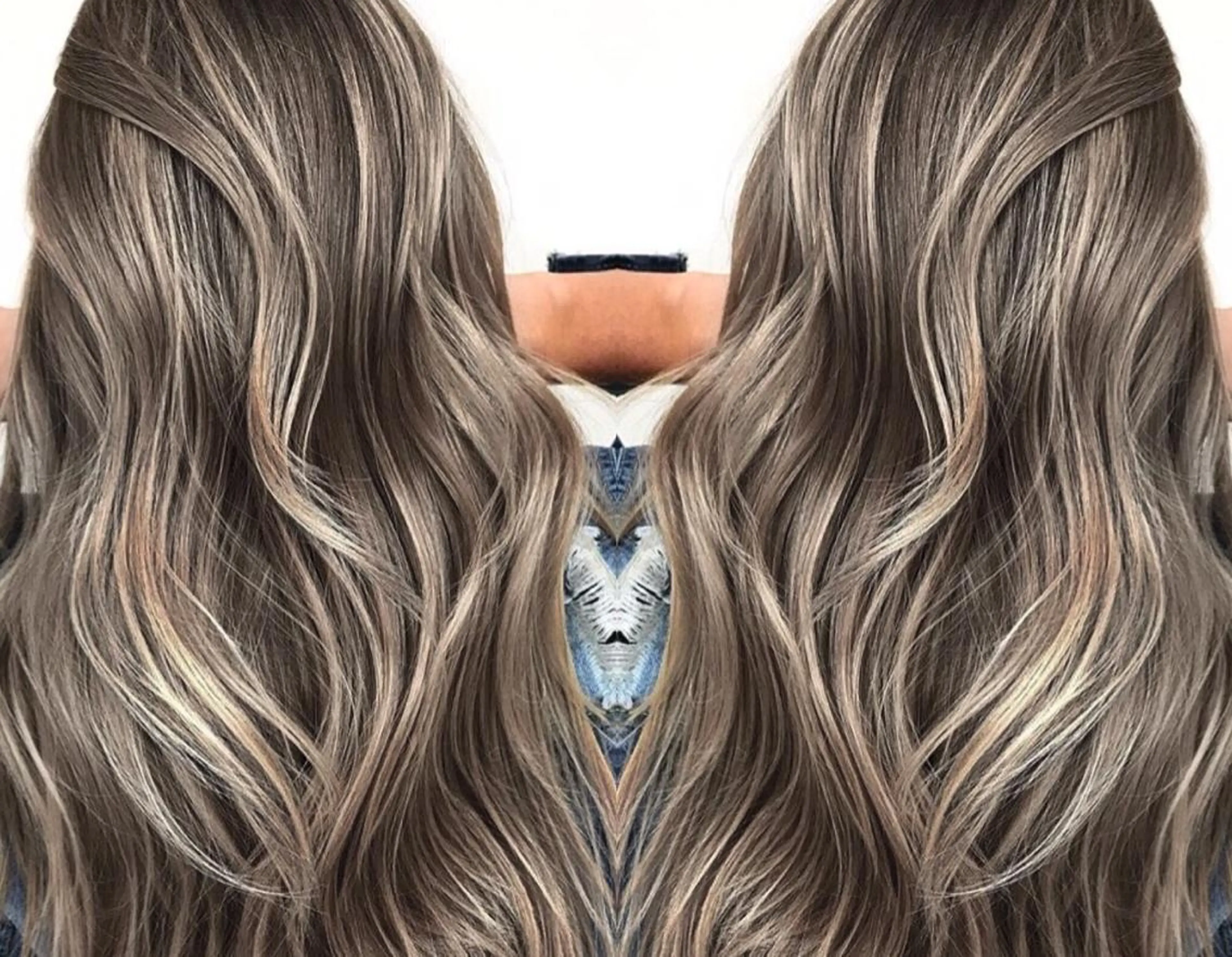 ロング カラー パーマ ヘアアレンジ Device ディバイスのヘアスタイル