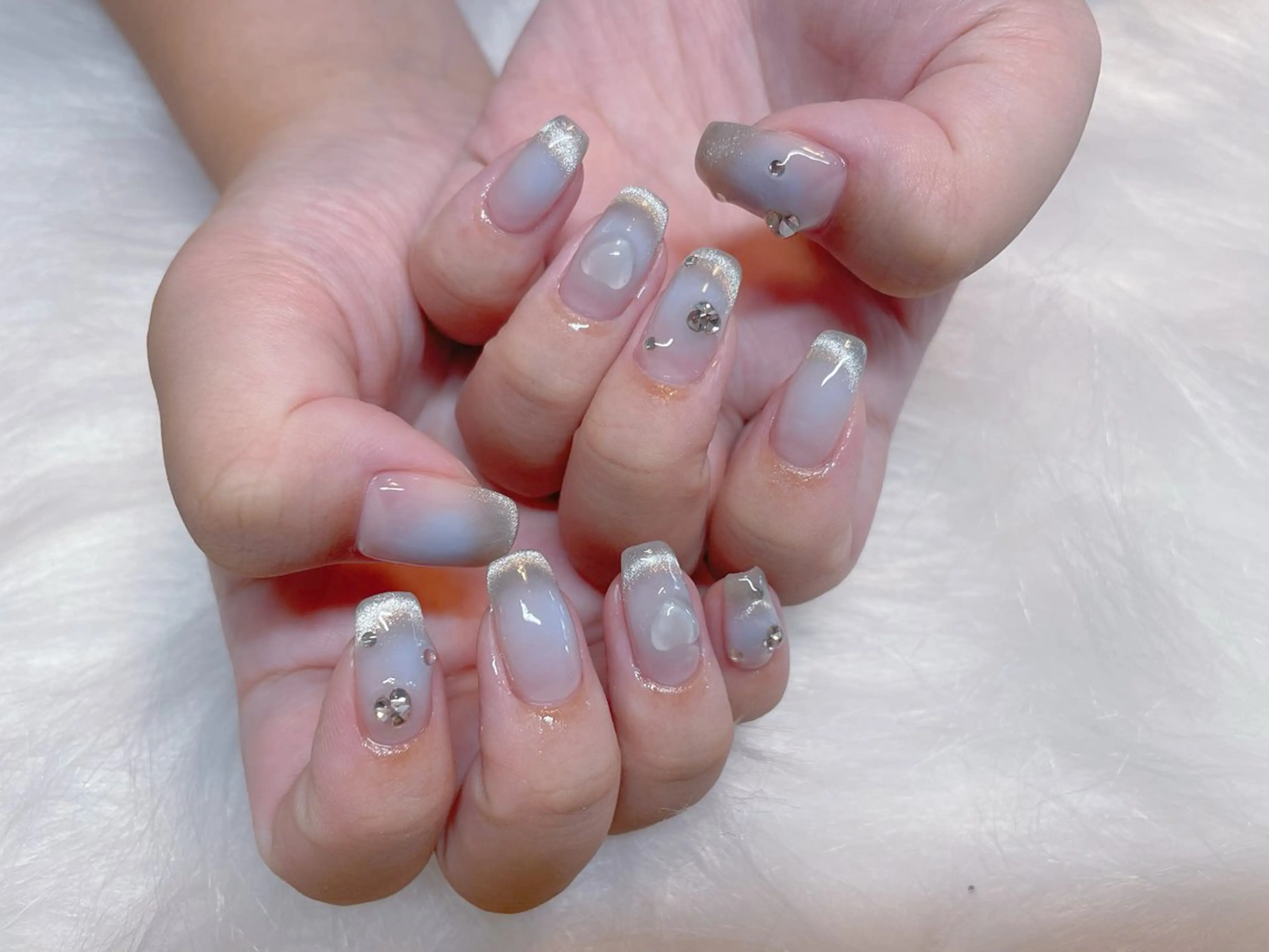 ネイル チークネイル マグネットネイル ワンホンネイル ハンドネイル エン Nail salonのネイルデザイン