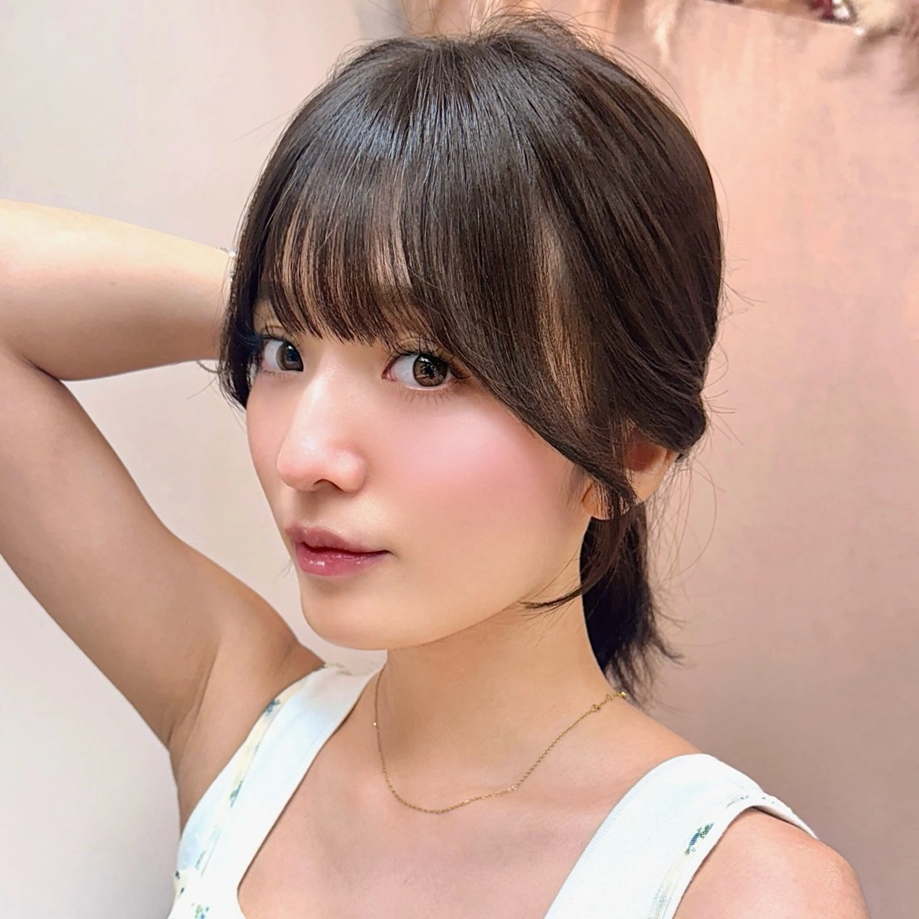 ミディアム カット ヘアカラー トリートメント ♡韓国/レイヤー カット/Ayana♡のヘアスタイル