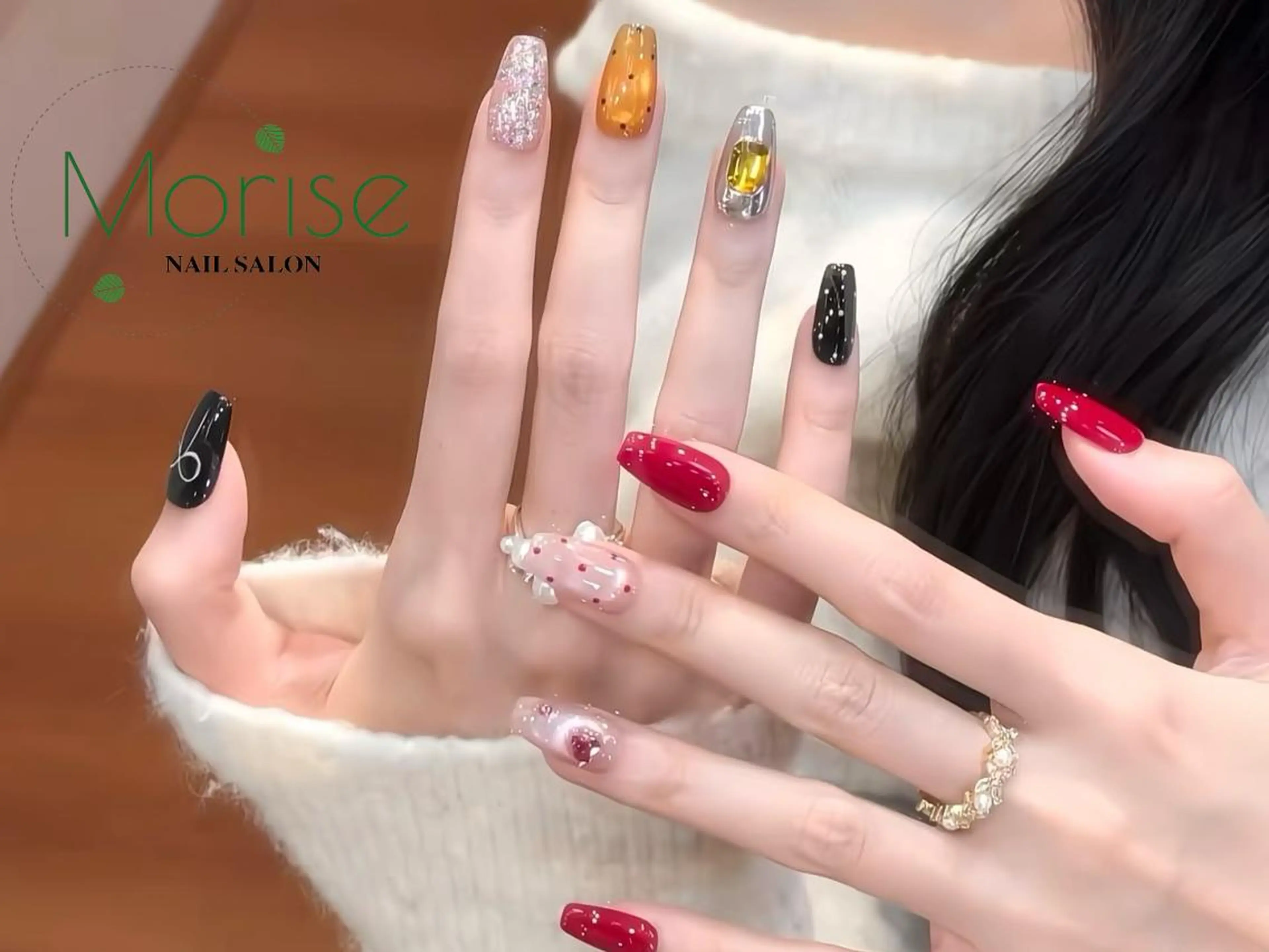 ネイル ジェルネイル マグネットネイル 持ち込み パラジェル ハンドネイル ハンドケア MoriseNail 表参道のネイルデザイン