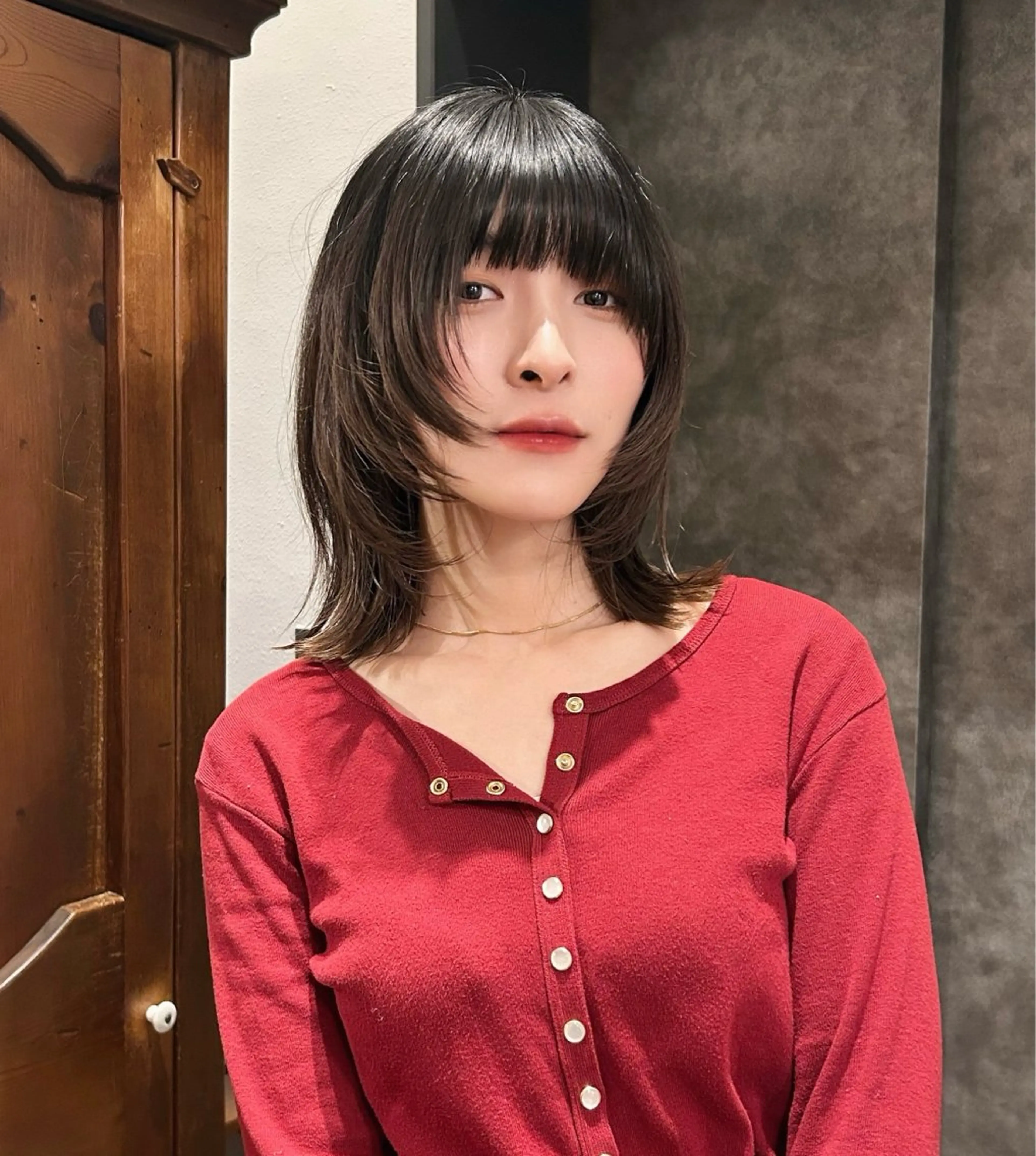 ミディアム レイヤーカット tete nico所属・似合わせ/ヘアカラー nanami🌸のヘアスタイル