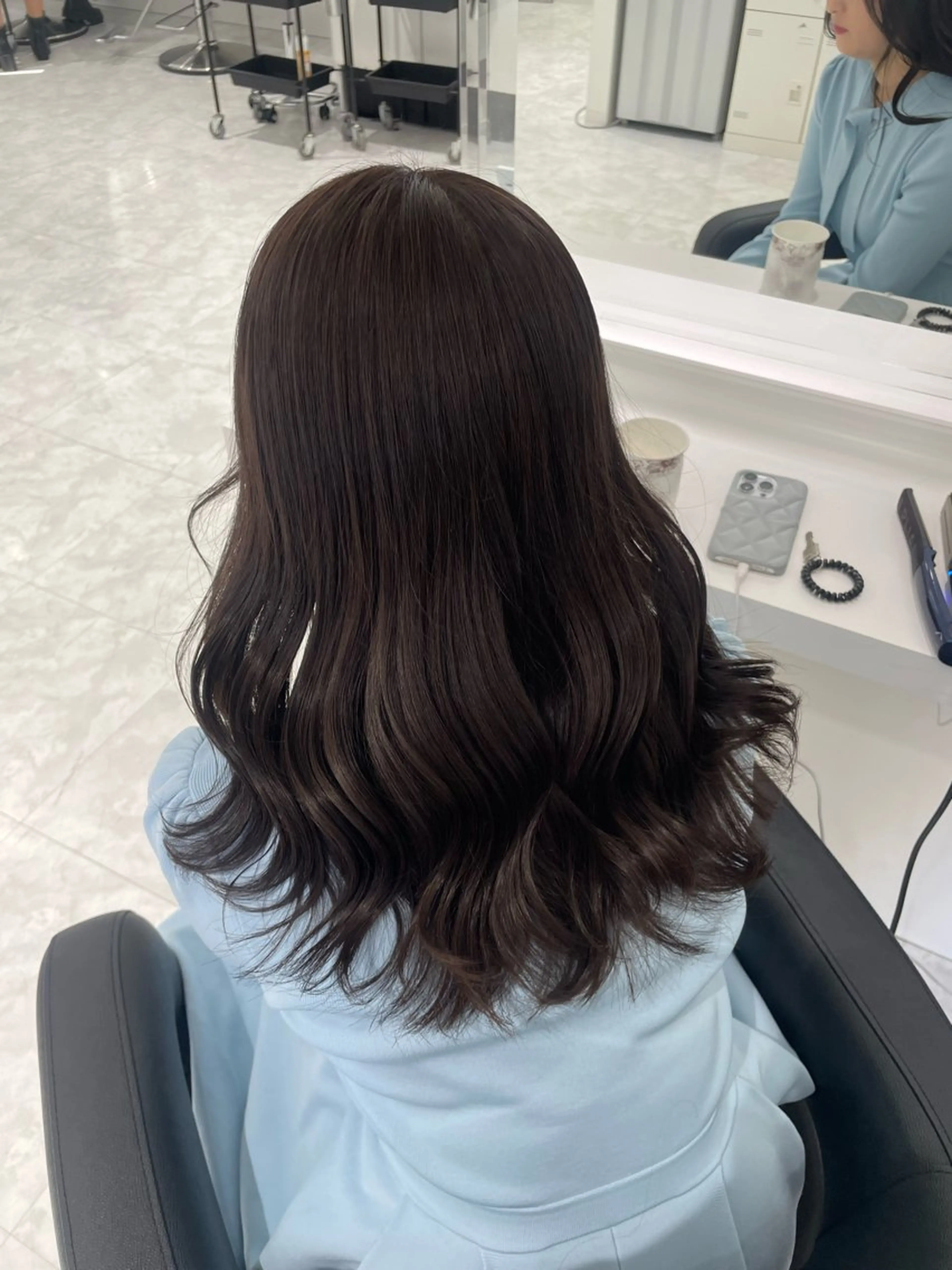 カラー 🤍透明感ブラウン himi🤍のヘアスタイル