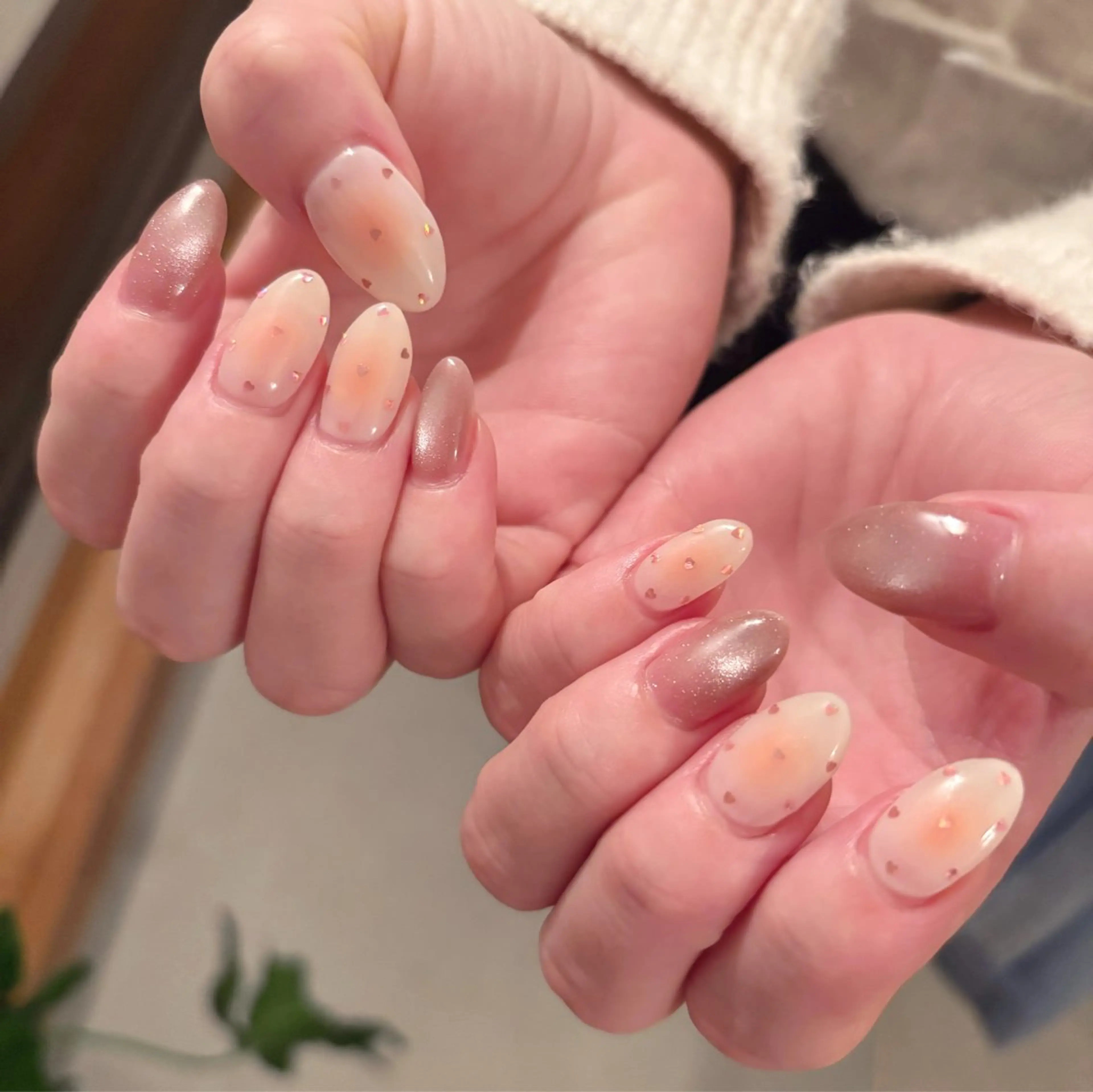 ネイル 氷ネイル・うるうるネイル K Aのネイルデザイン